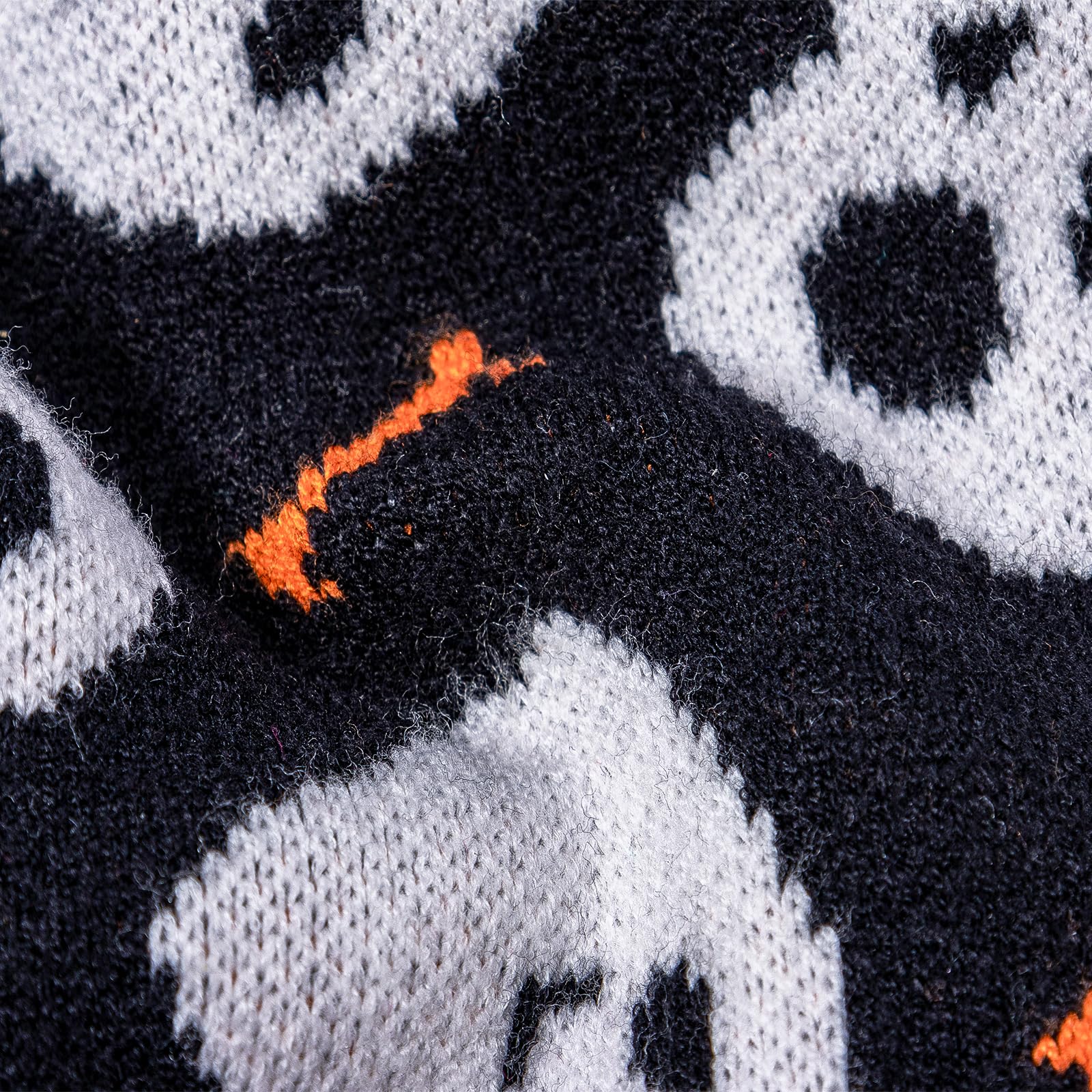 Cutebone Halloween Skull Dog Sweater For Medium Dogs Turtleneck Pet Winter Clothes Cat Apparel With Harness Hole