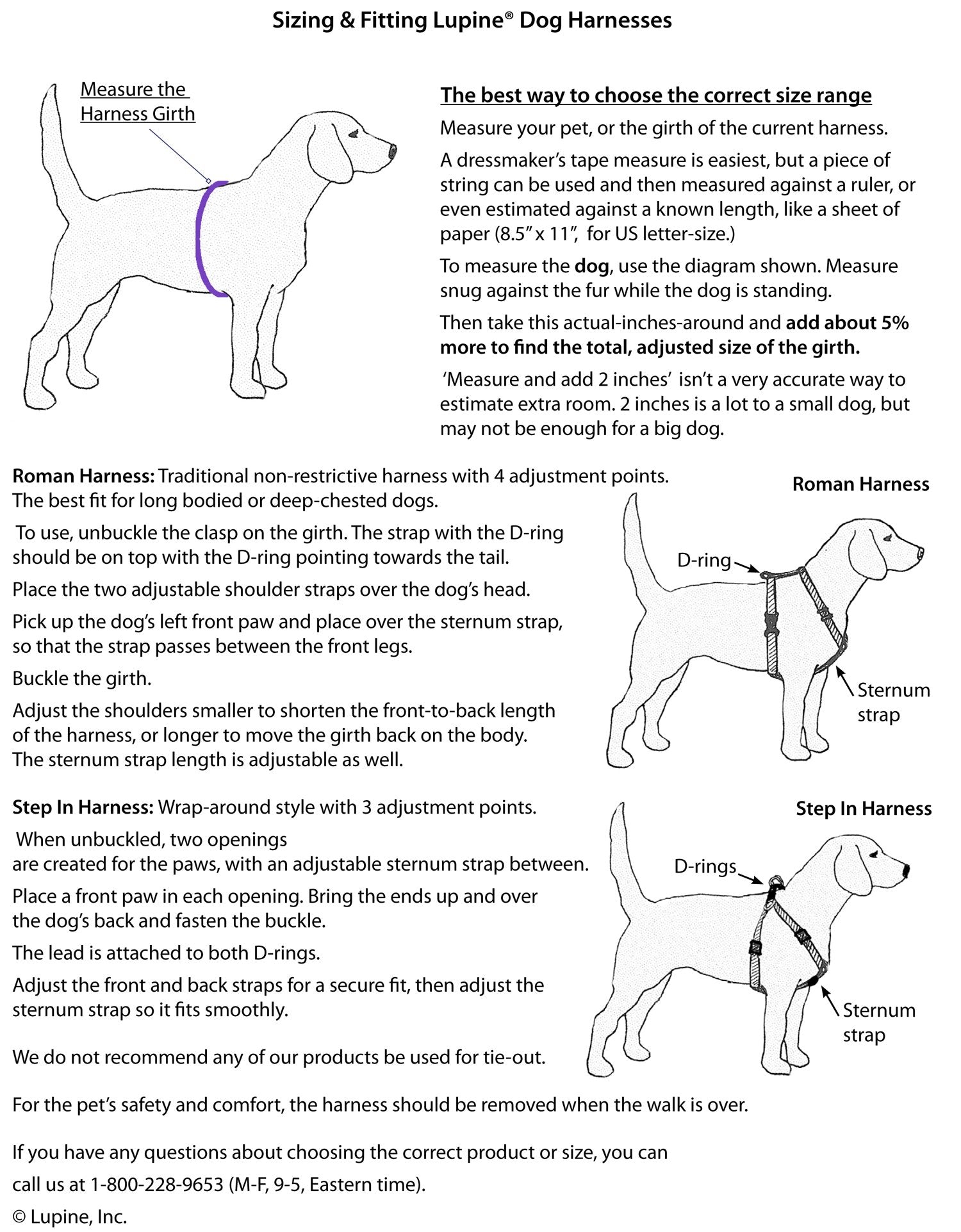 Lupinepet Originals 1 Shadow Hunter 20-32 Adjustable Roman Dog Harness For Medium Dogs