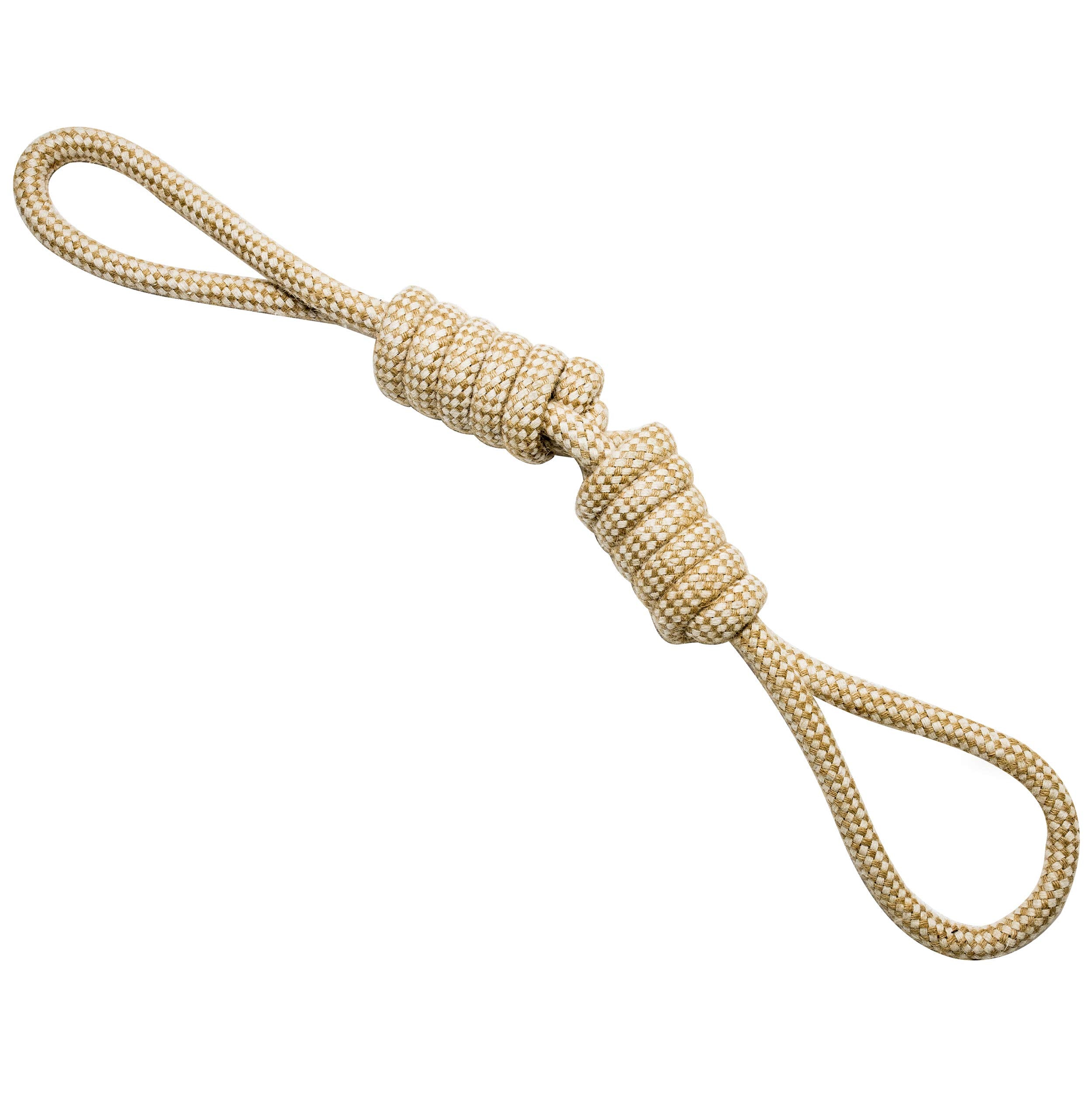 Franklin Sports Pet Supply Natural Rope Dog Toys - 4 Pack - Play Fetch - Tug Of War - Dog Teething - Puppy Chew - Puppy - Teething Toy - Tug Rope - Tug Toy