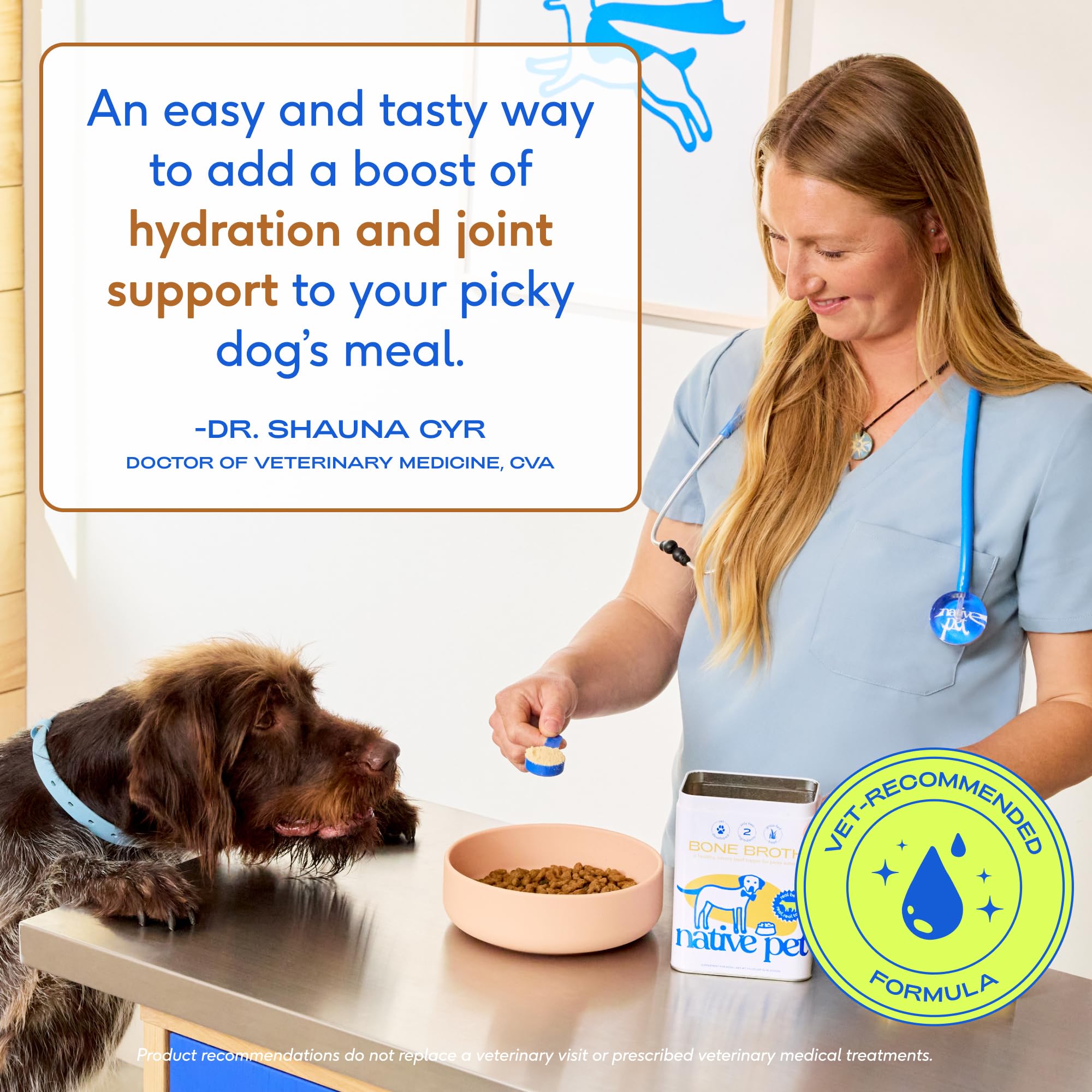 Native Pet Bone Broth for Dogs and Cats - Made with Real Beef Bone Broth, Dog Food Toppers for Picky Eaters- Provides Extra Hydr