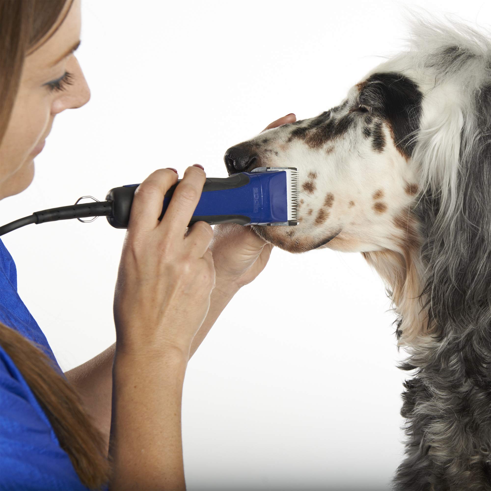 Andis 65290 Excel Professional 5-Speed Detachable Blade Clipper Kit - Animal/Dog Grooming, Rotary Motor, Soft-Grip Anti-Slip Hou
