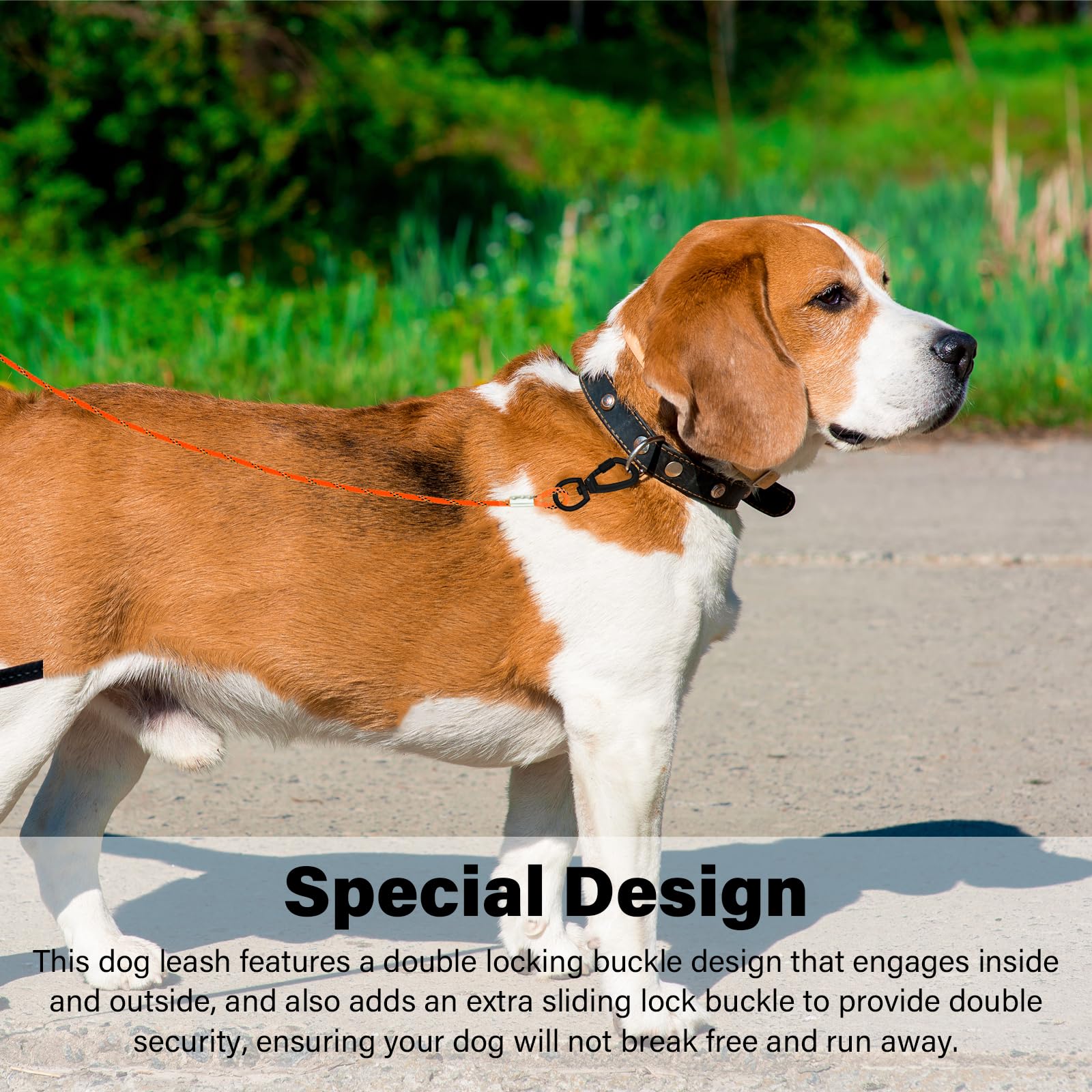 Zhoma 4Ft Metal Steel Dog Leashes With Comfortable Handle, Chew Proof Steel Cable Lead For Control Large Or Medium Dogs Walk And