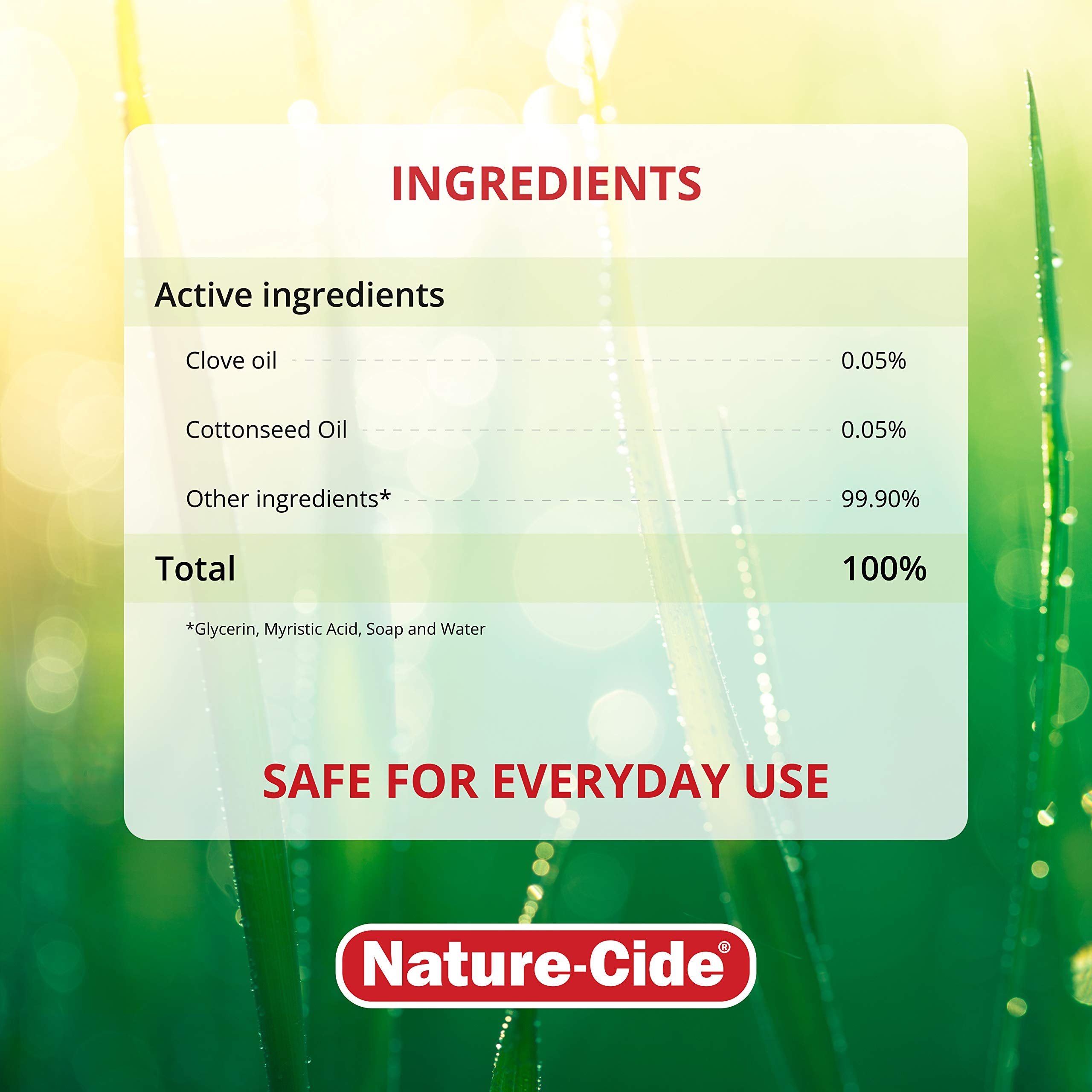 Nature-Cide Flea & Tick Spray - All Natural, Kills on Contact, 8 Fl Oz, Model NCFT8