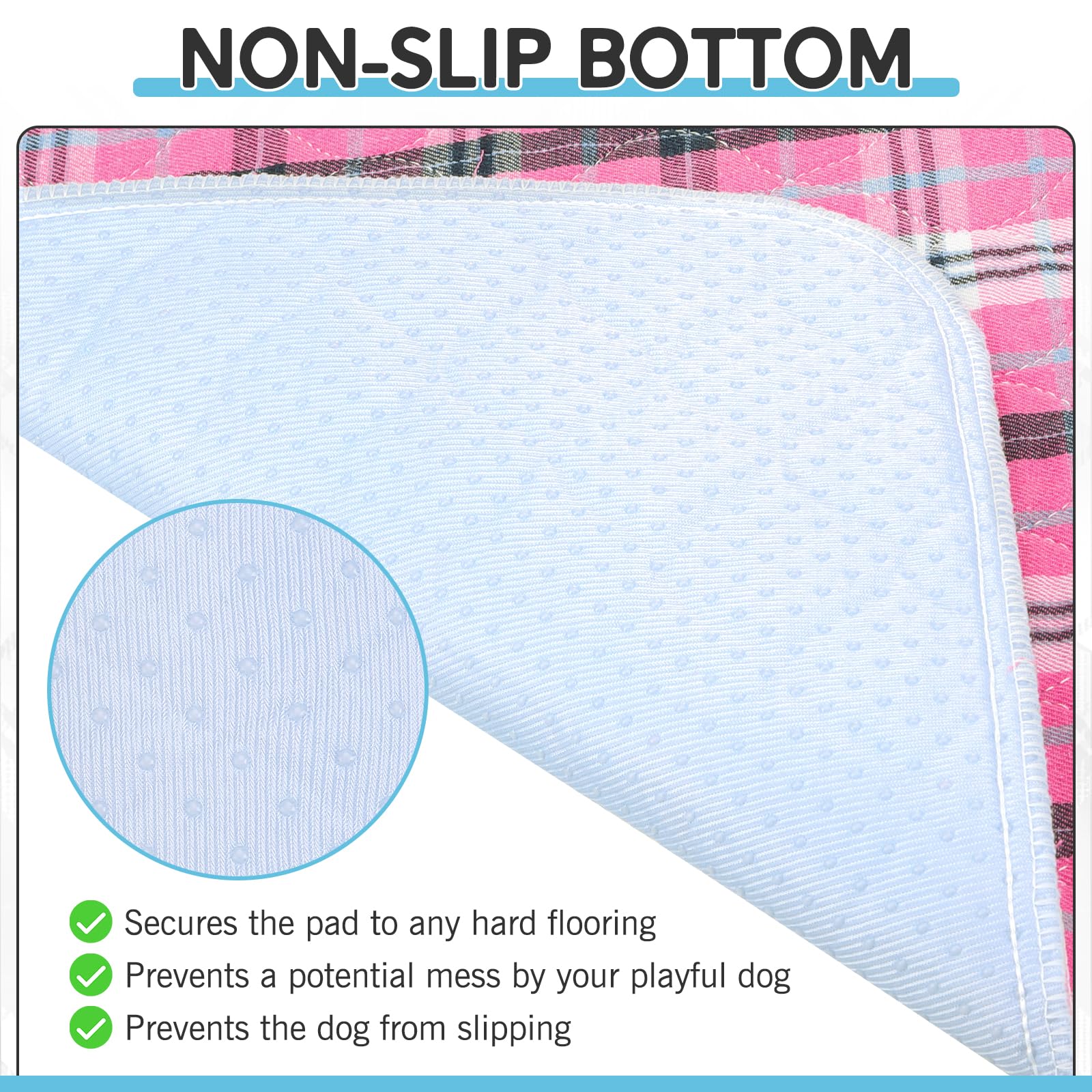 Esgpet Washable Pee Pads For Dogs - 31   X36    4Pcs, Whelping Pad For Puppy Training, Playpen Crate Bed Floor Protector, Reusab