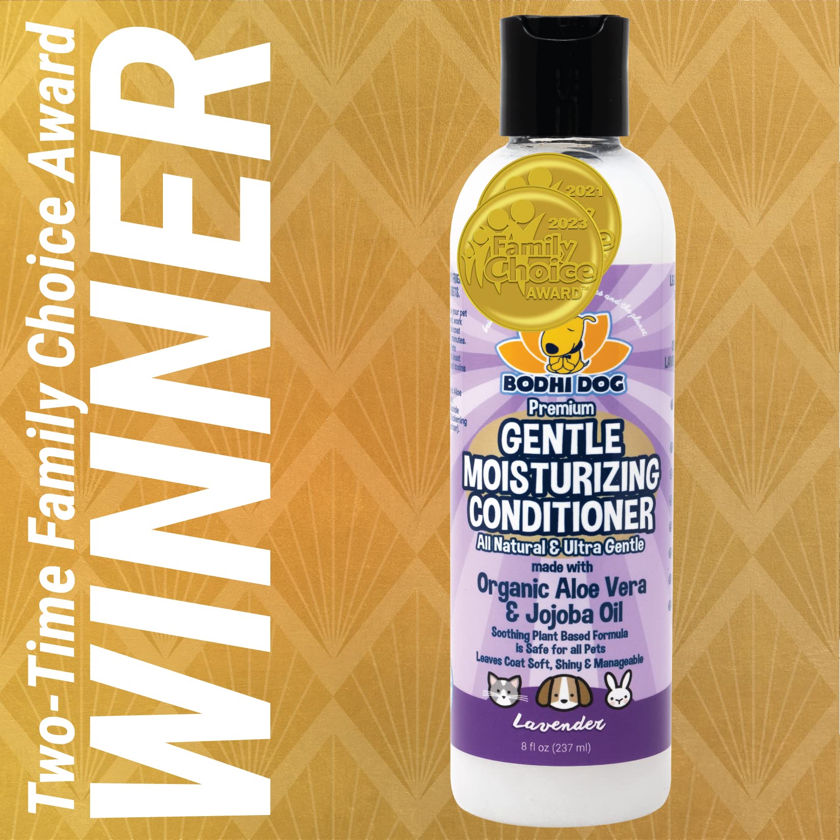 Bodhi Dog Gentle Moisturizing Dog Conditioner - Soothing Plant-Based Formula with Aloe Vera & Jojoba Oil - Hydrates & Softens Co