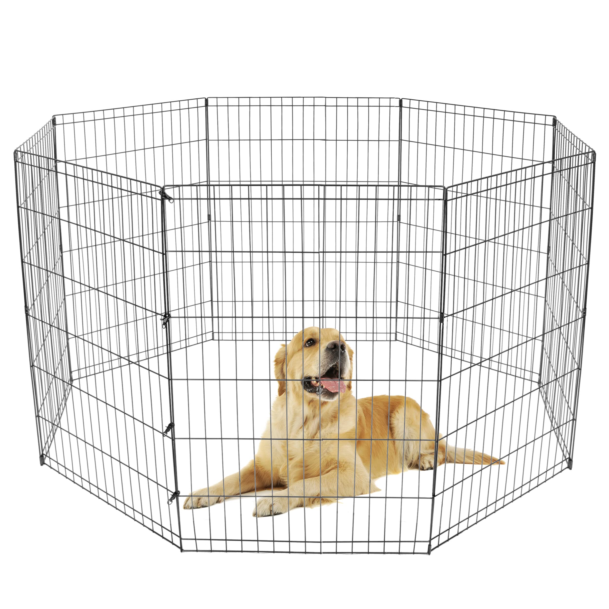 24/30/36/42/48 Inch Pet Playpen Puppy Playpen Dog Exercise Pen Indoor Outdoor Folding Dog Fence For Small Animals 8 Panel