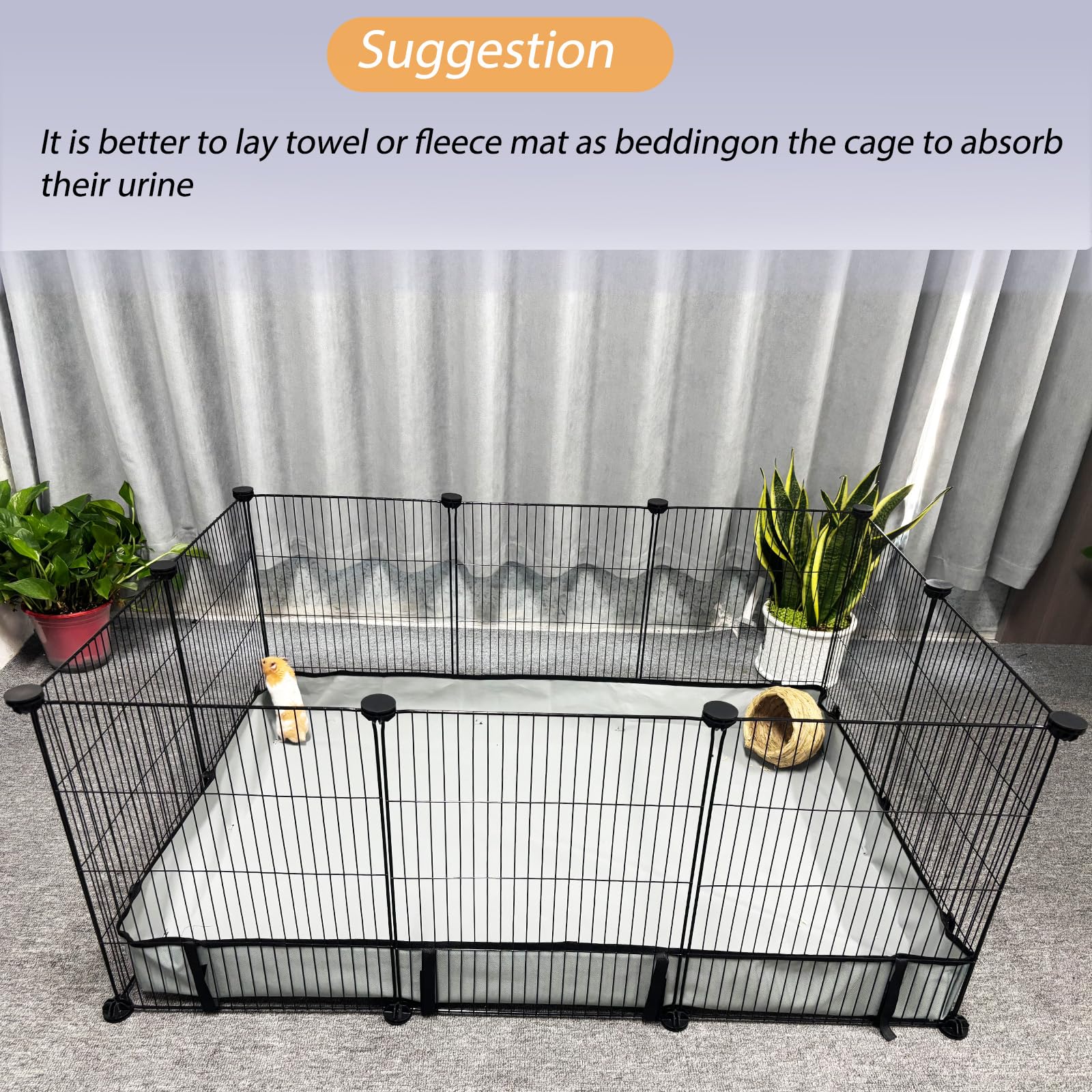 Dzwlkj Guinea Pig Cage Liner, Waterproof And Washable Base, 28'X42'