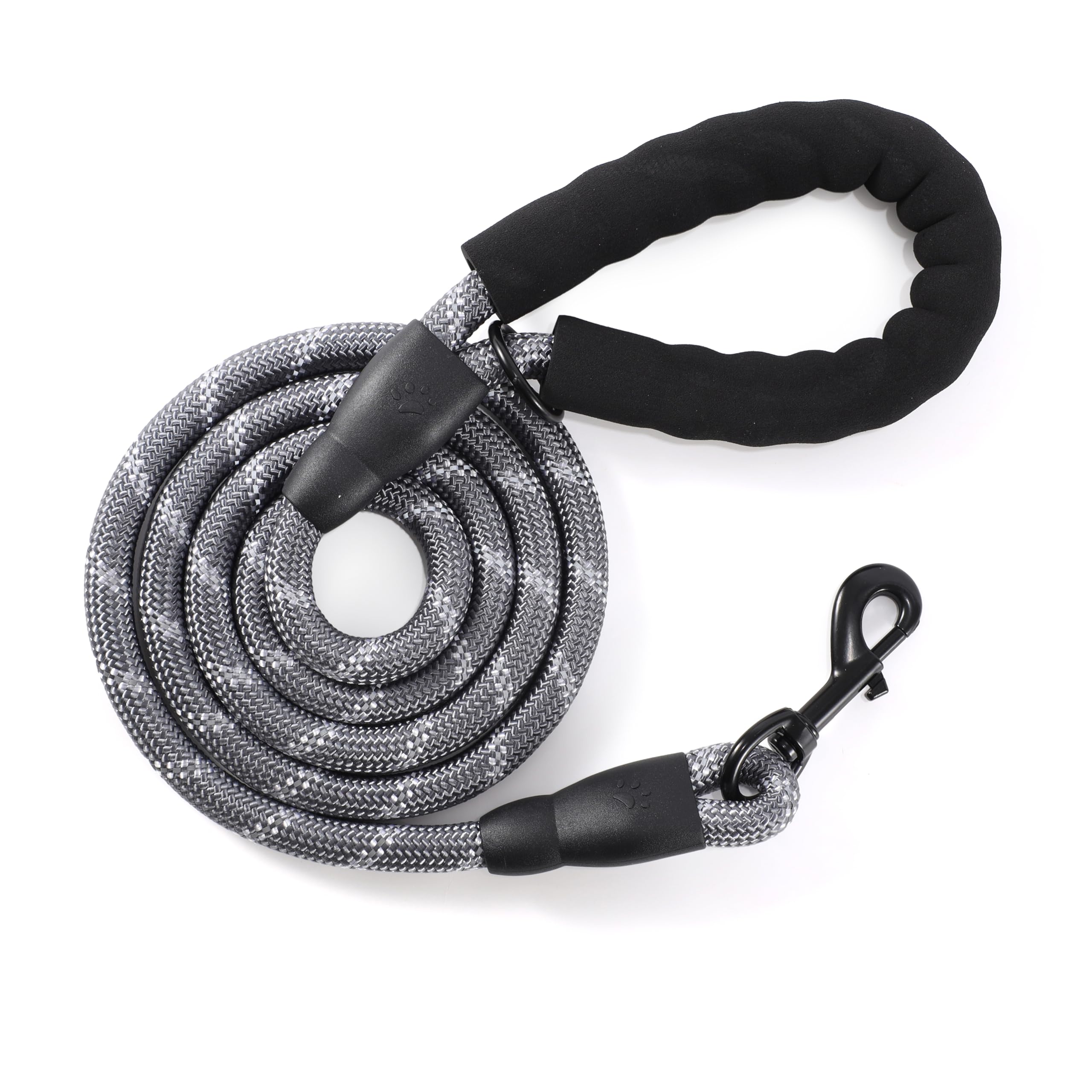 Vimfashi Heavy Duty Dog Leash With Comfortable Padded Handle And Highly Reflective Threads For Night Walking Pet Leashes For Med