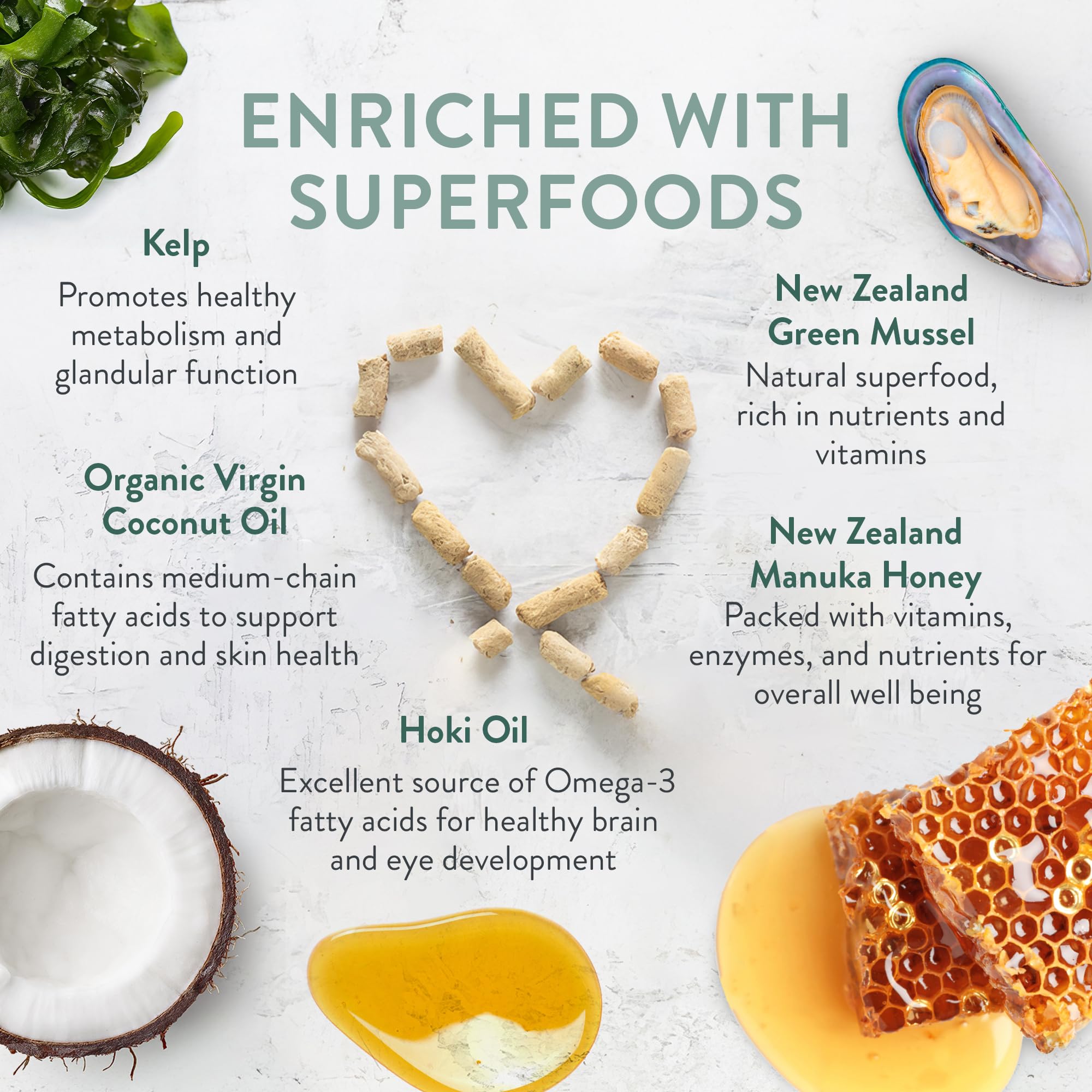 The New Zealand Natural Pet Food Co. Meow Freeze Dried Cat Food - Beef & Hoki Recipe, High Protein Cat Treats, Meals & Toppers,