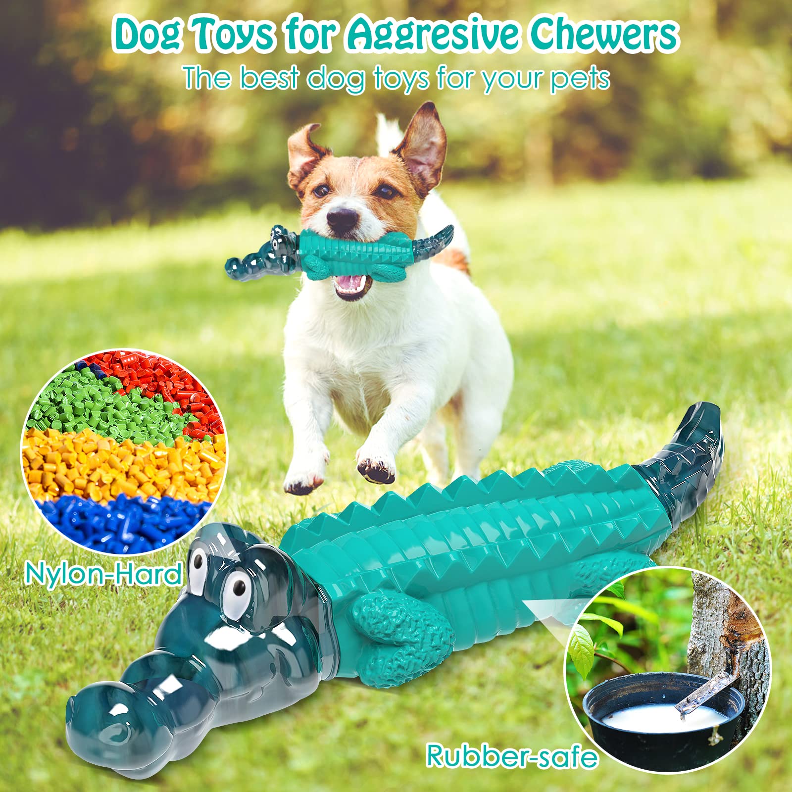 Jeefome Dog Chew Toys For Aggressive Chewers: Puppy Teeth Chew Toy -Indestructible Dog Toys For Small Meduium Large Breed