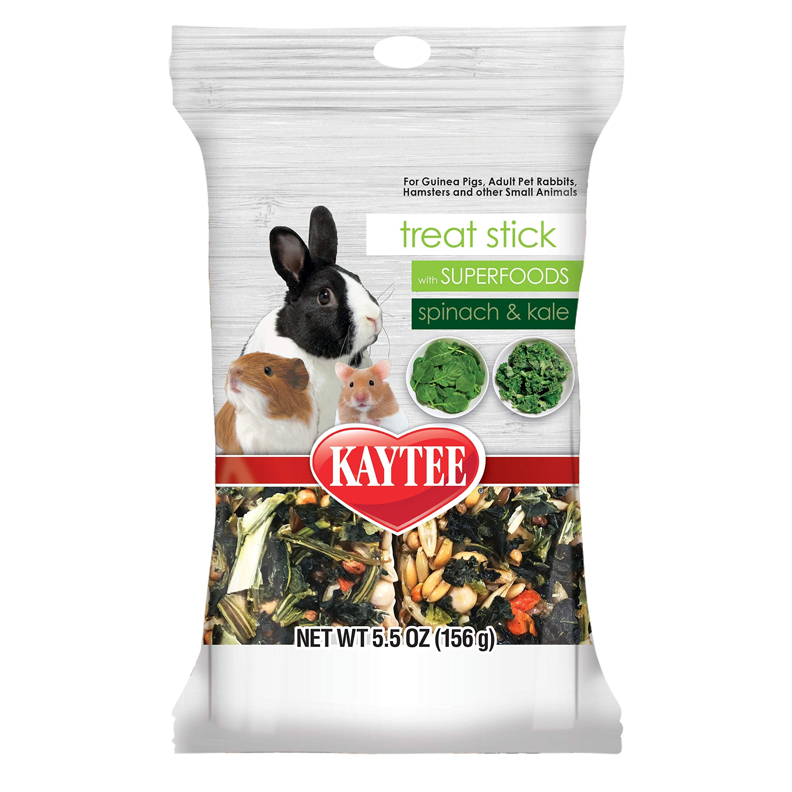 Kaytee Small Animal Treat Stick with Superfoods, Spinach & Kale, 5.5 oz