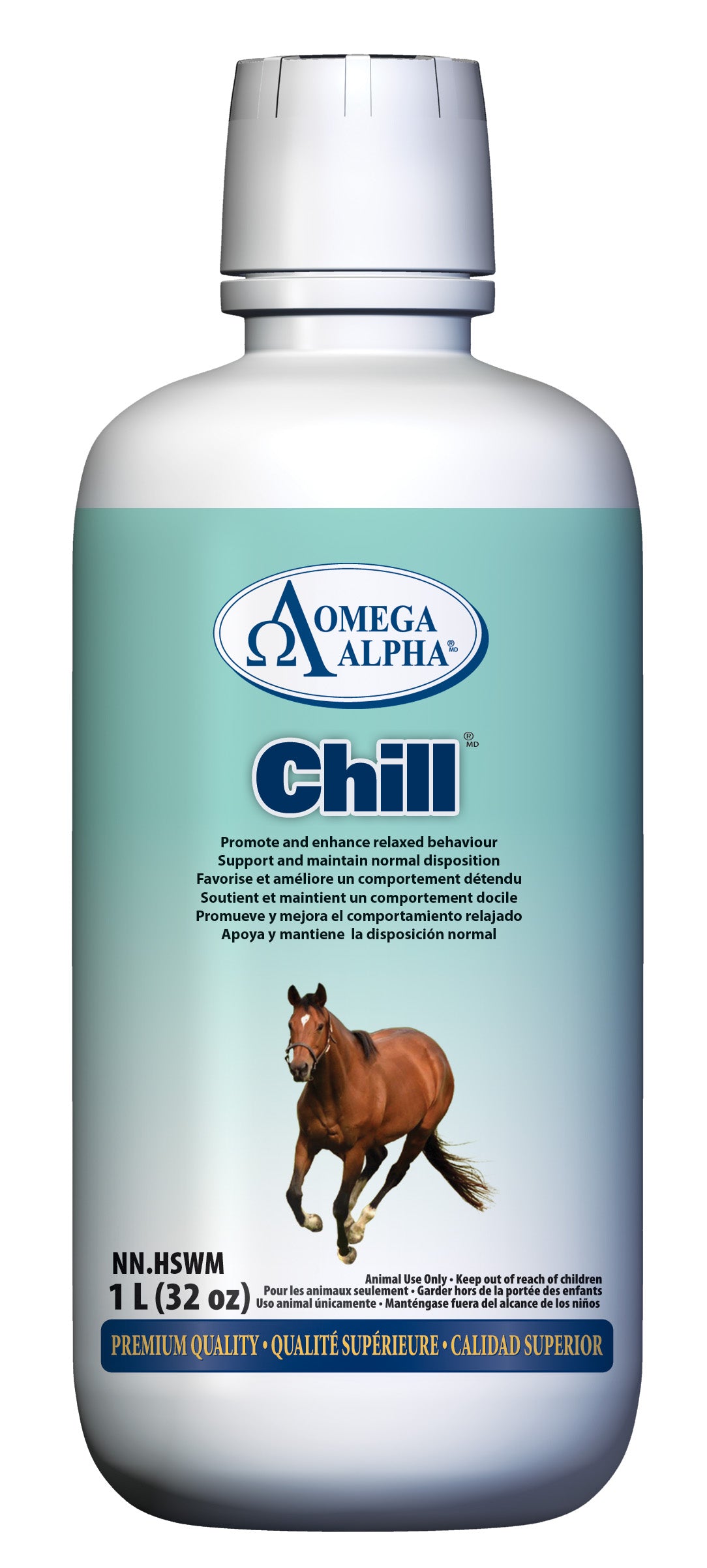 Chill Calming Formula For Horses - 32 Ounces (Quart)