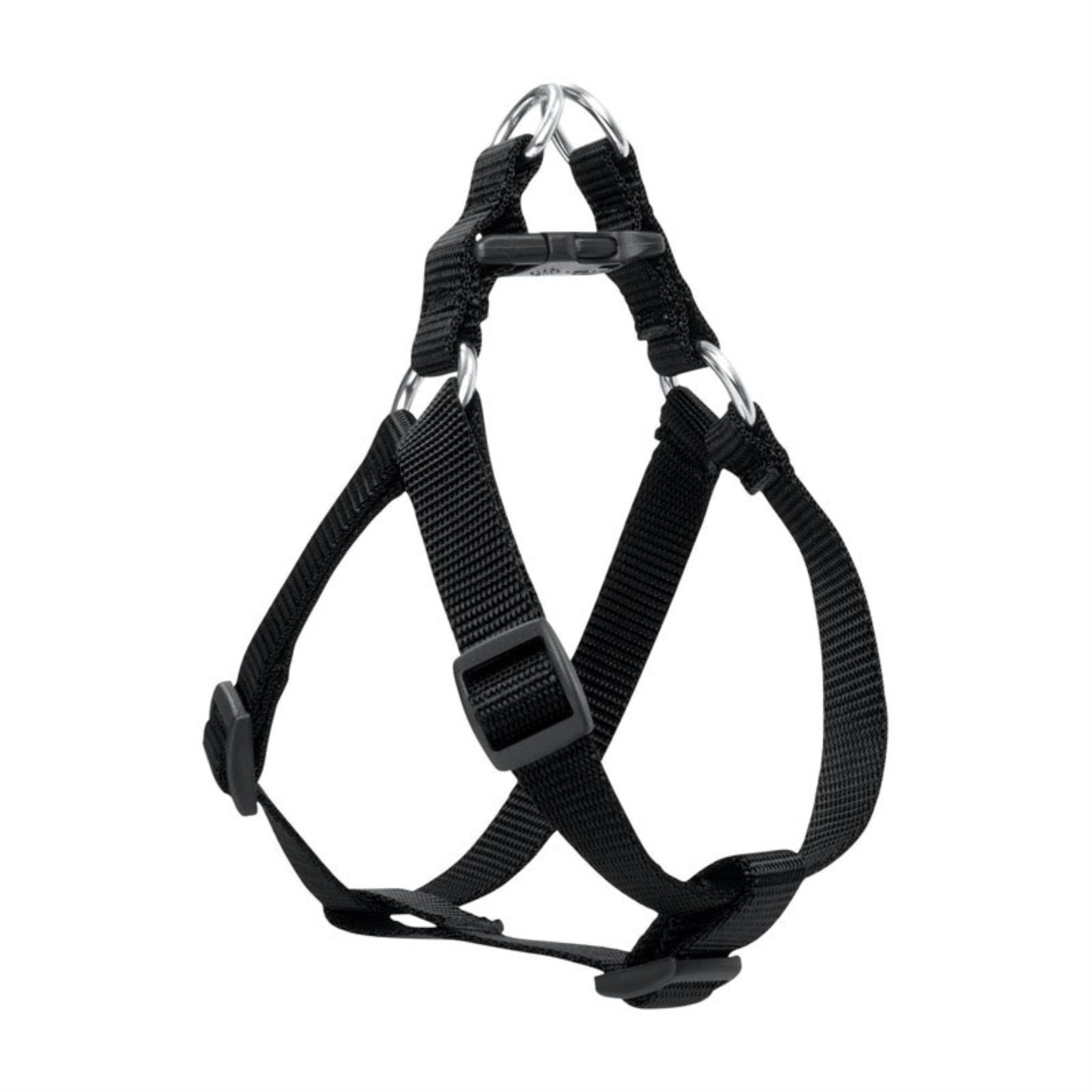 LupinePet Basics 1/2&quot; Black 12-18&quot; Step in Harness for Small Dogs