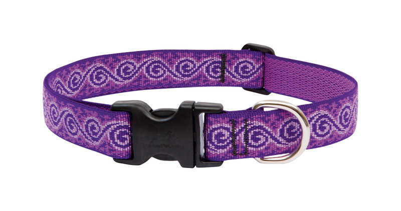 Large Dog Collar by Lupine 1&quot; Wide Jelly Roll Design adjusts from 16&quot; to 28&quot;