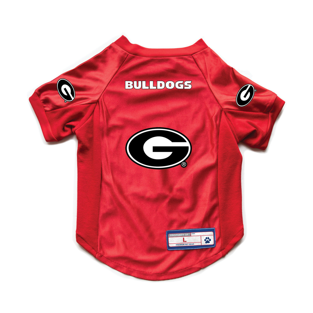 Georgia Bulldogs Pet Jersey Stretch Size S - Special Order