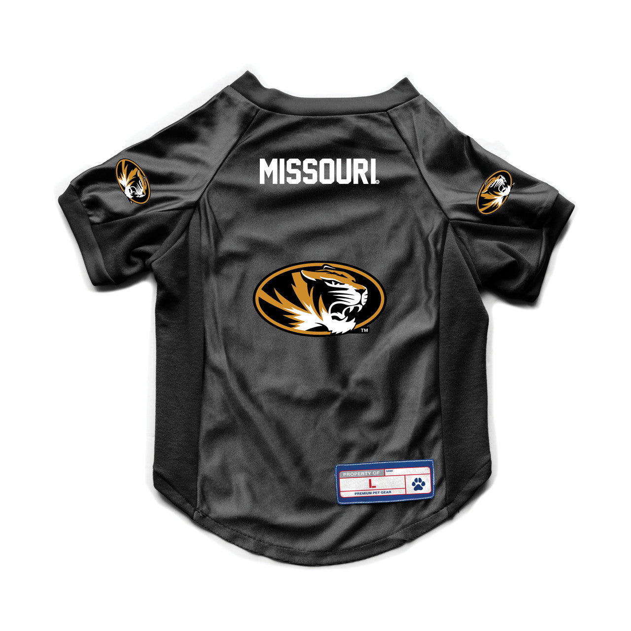 Missouri Tigers Pet Jersey Stretch Size M - Special Order