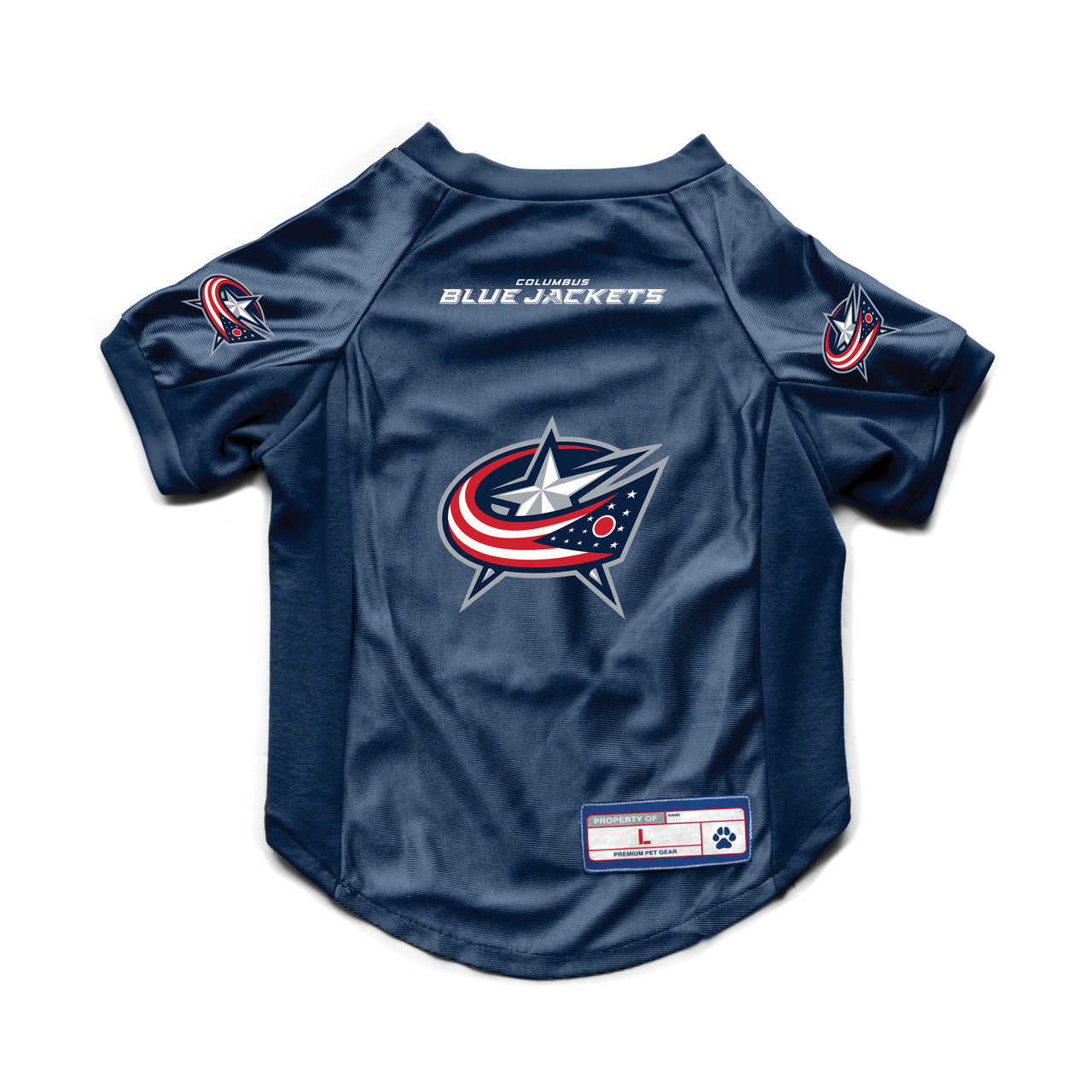 Columbus Blue Jackets Pet Jersey Stretch Size Xs - Special Order
