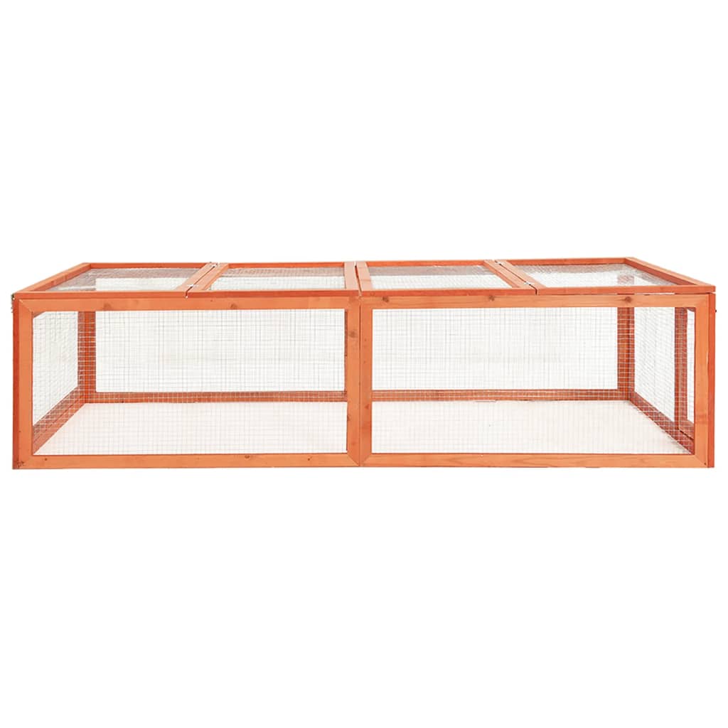SKM Rabbit Hutch 72&quot;x35.4&quot;x18.1&quot; Solid Firwood