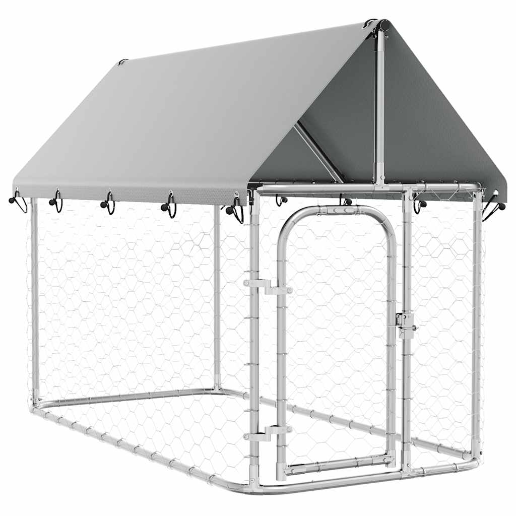 vidaXL Outdoor Dog Kennel with Roof 78.7x39.4x59.1-Used Condition