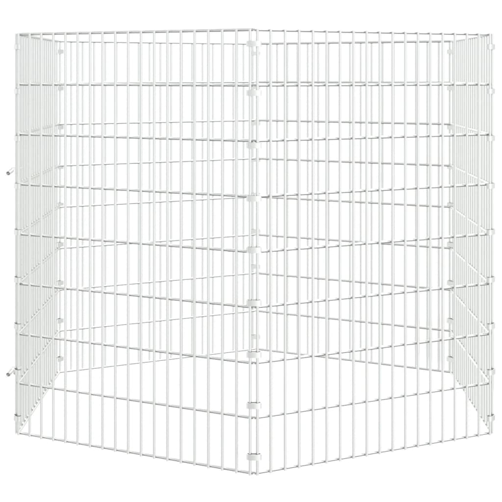 vidaXL Free Range Animal Enclosure 6-Panel 21.3x31.5 Galvanized Iron