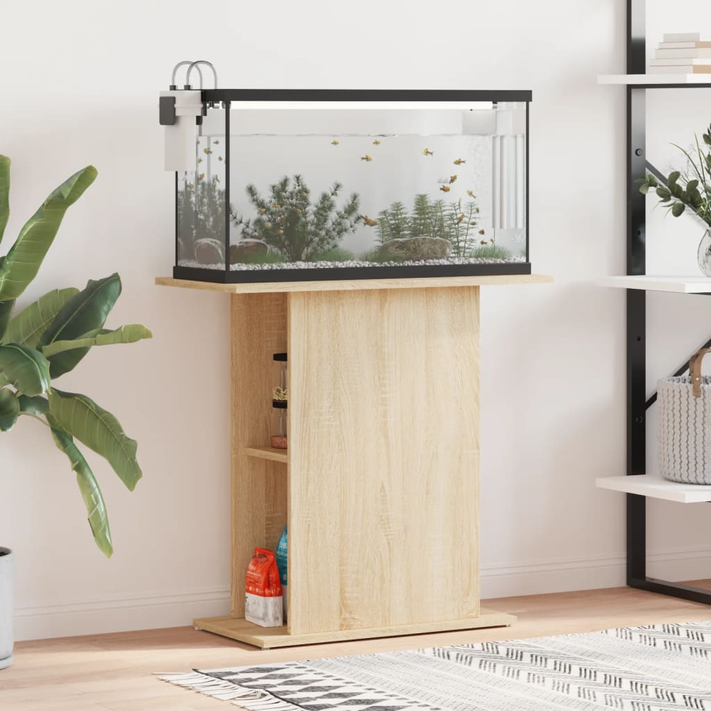 vidaXL Aquarium Stand Sonoma Oak 36x75x72.5 cm Engineered Wood