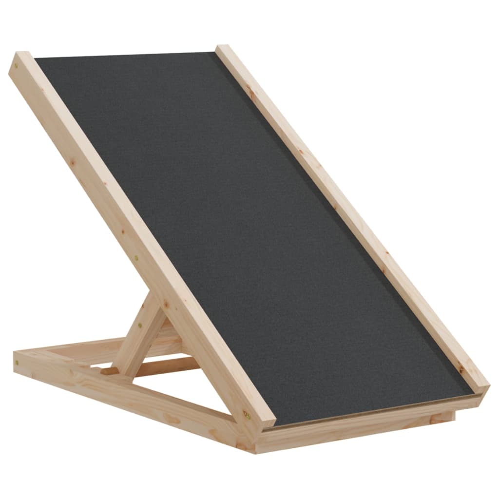 Vidaxl Solid Fir Wood Dog Ramp 70 X 35 Cm Grey