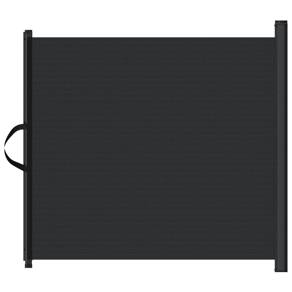 vidaXL - Retractable Pet Gate Dog Barrier Fence - Kitchen/Bedroom/Stair - Black - 32.5 x 49.2 inches, Durable Polyester & Metal