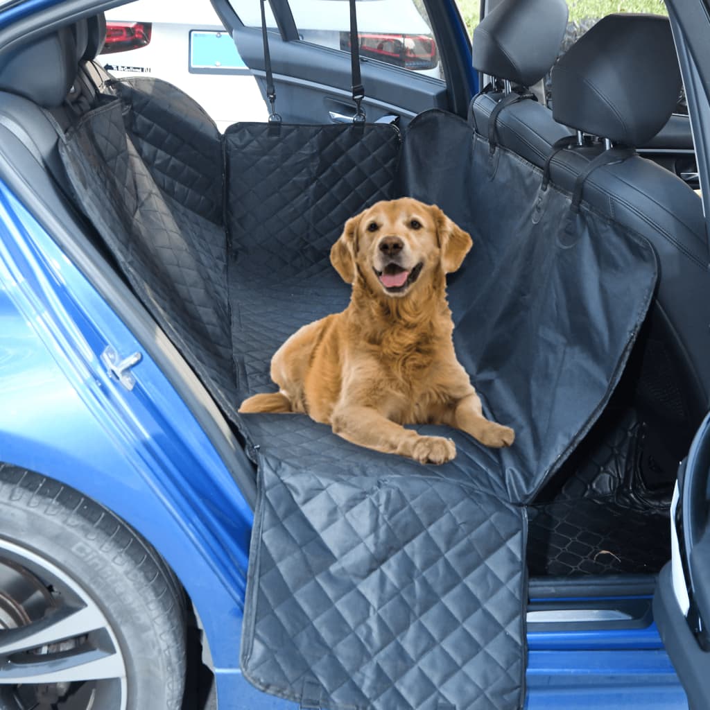 vidaXL Dog Car Seat Cover Black 600D Oxford Fabric Universal Fit Durable