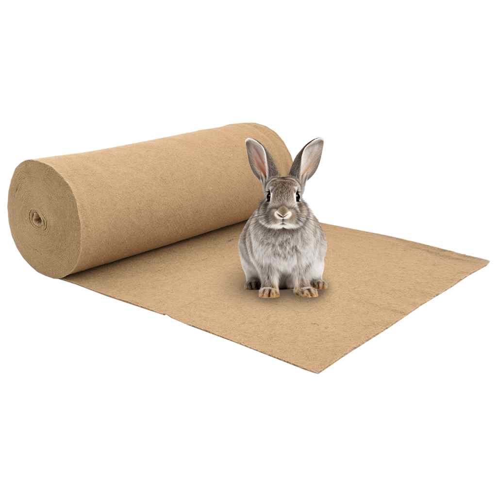vidaXL Hemp Mat Natural Brown 100% Hemp 1 x 82.0 ft roll Durable