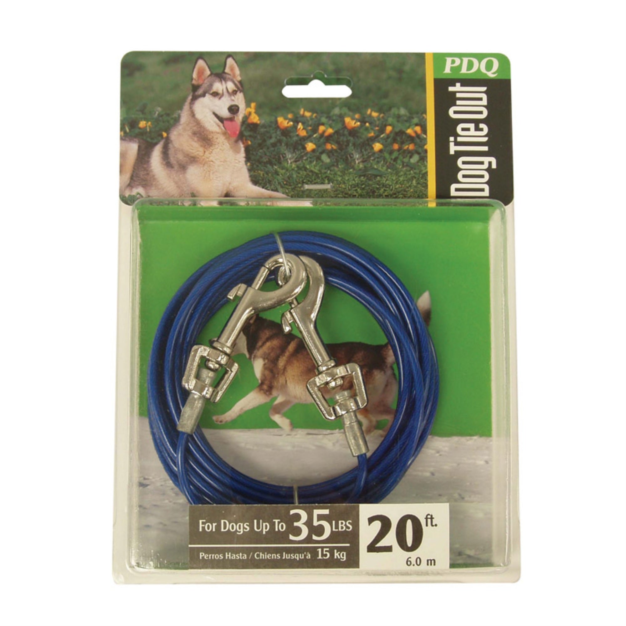 Fiahng Warren Pet Products 20Ft Tie-Out Cable For Medium To Large Dogs