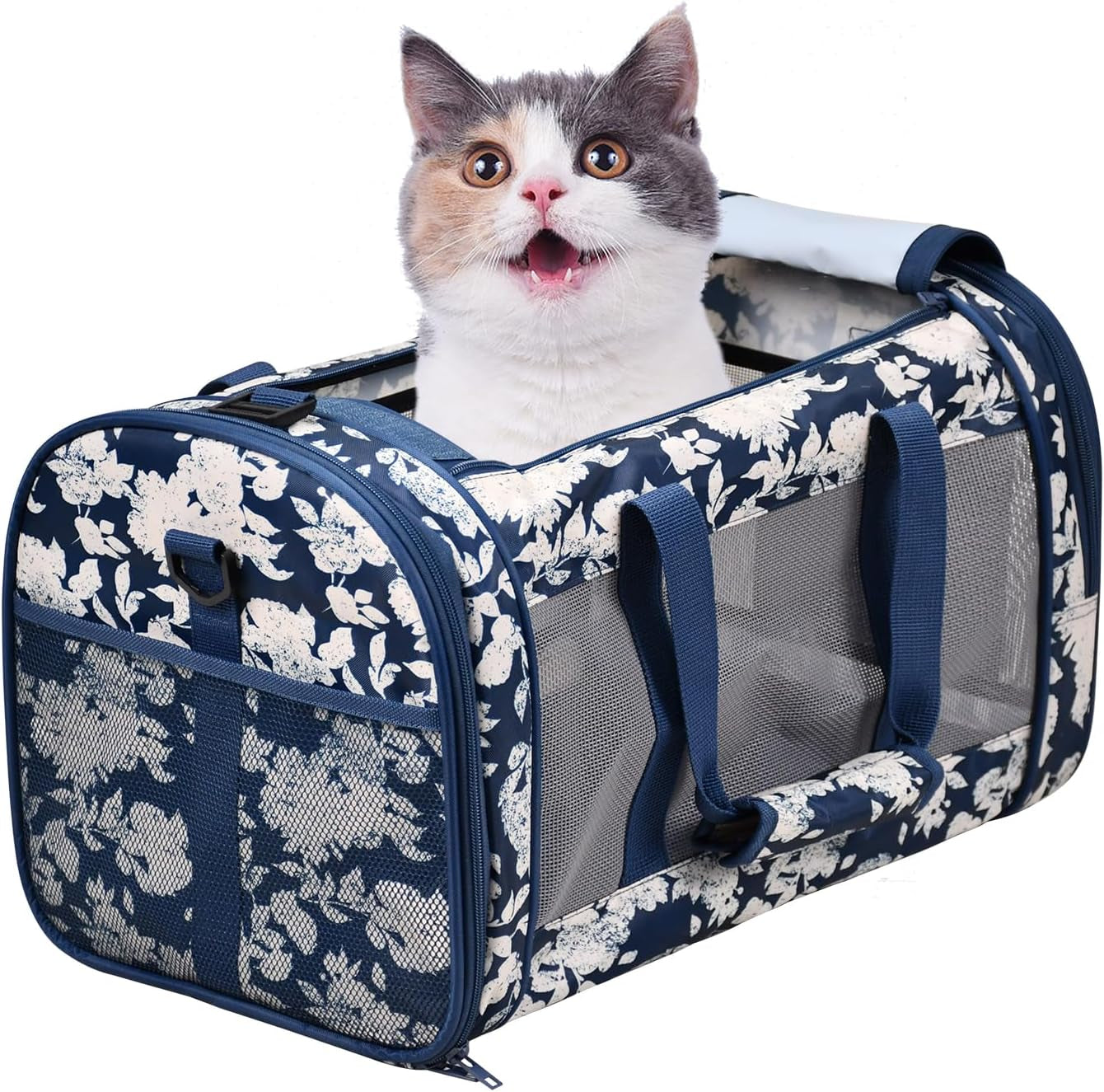 Soft-Sided Pet Carrier for Cats & Small Dogs, 22 lb, 19-Inch