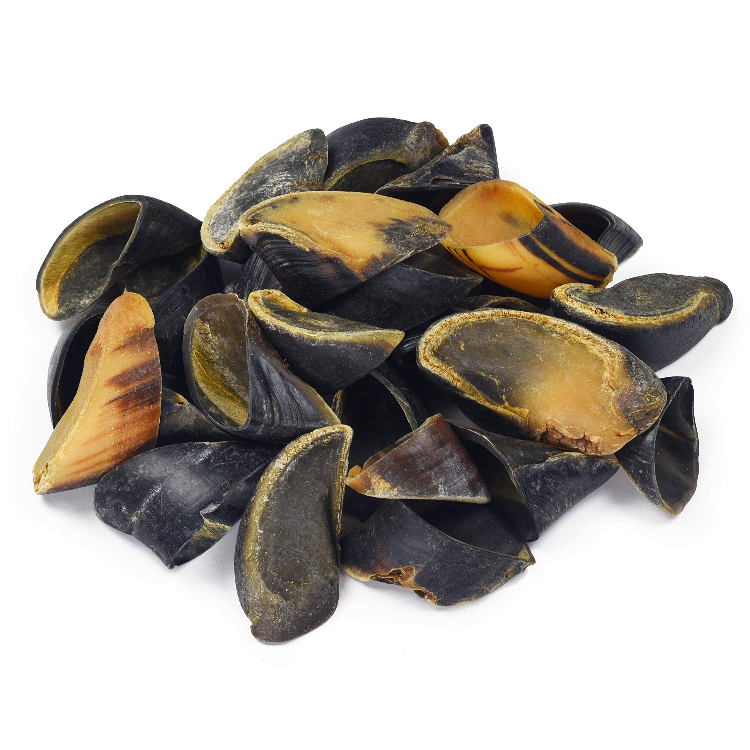 Full-Size Cow Hooves for Dogs (25 Pack) | All-Natural Long Lasting Dog Chews | Made from Grass Fed Cattle | Tasty Treat for Oral