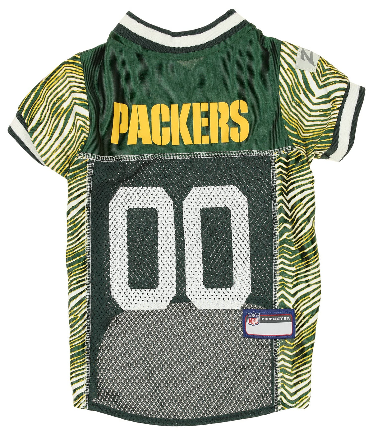 Zubaz Nfl Team Pet Jersey For Dogs, Green Bay Packers, Small