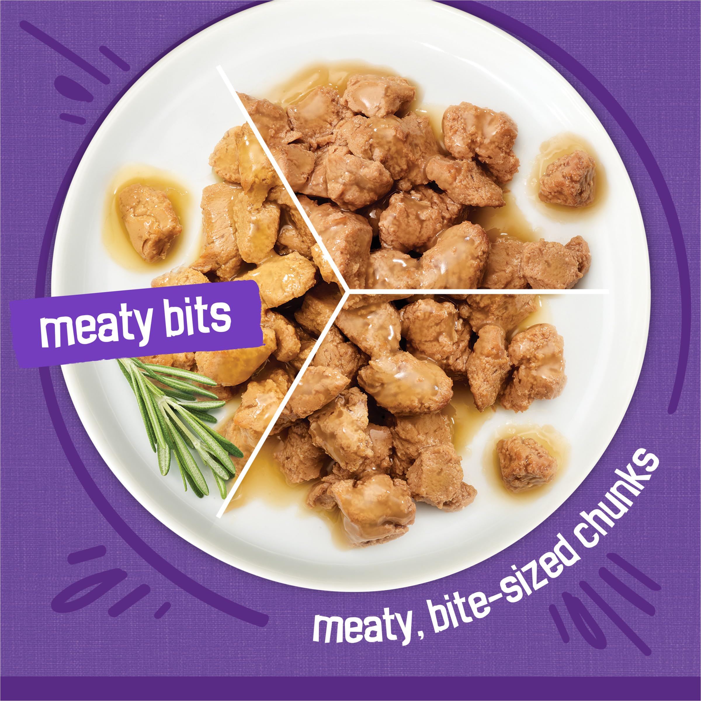 Purina Friskies Gravy Wet Cat Food Variety Pack, Meaty Bits - (2 Packs of 12) 5.5 oz. Cans