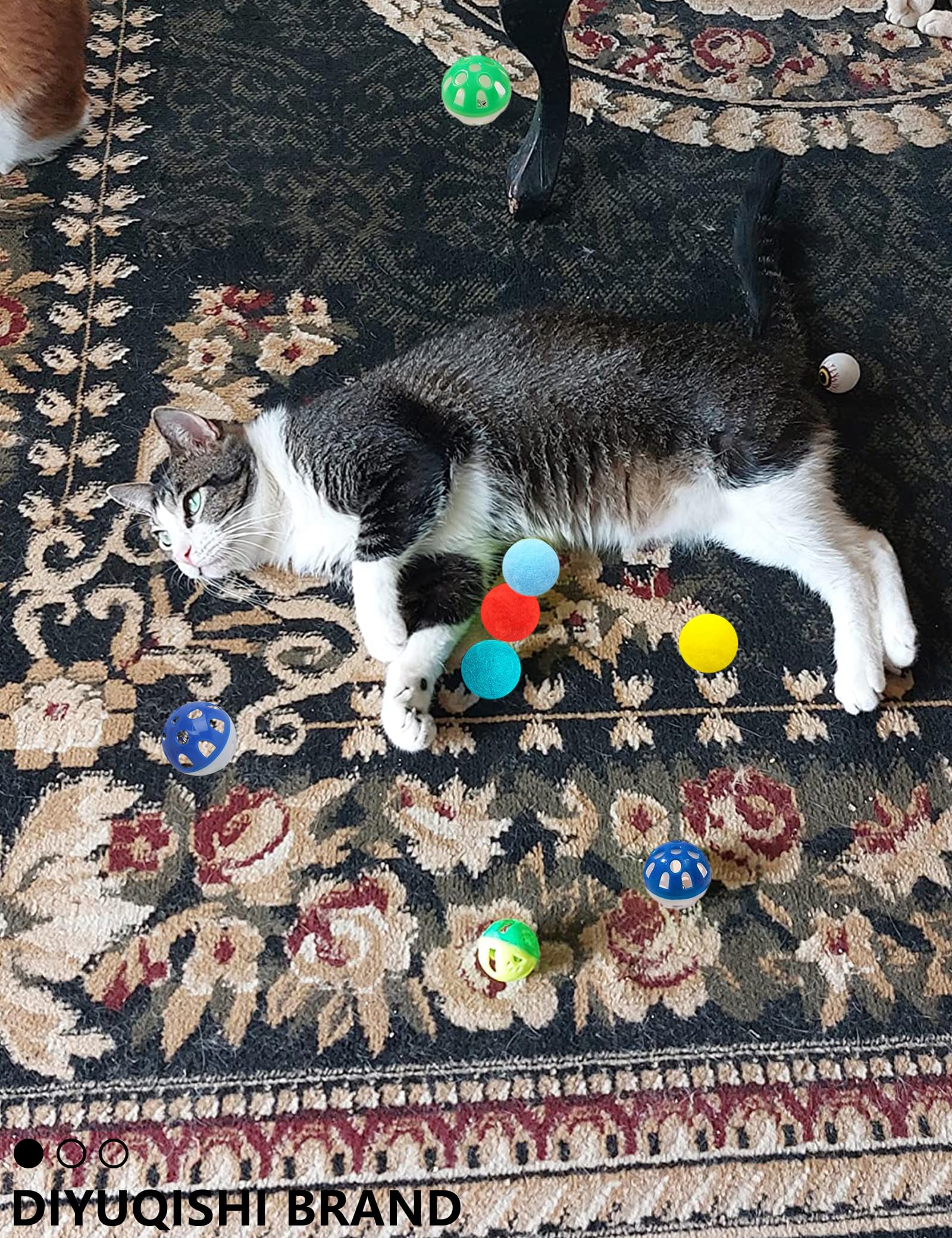 Heuhai 40-Piece Cat Play Variety Pack - Assorted Jingle, Plush & Reflective For Indoor Cats & Kittens, Interactive Fun For Chase