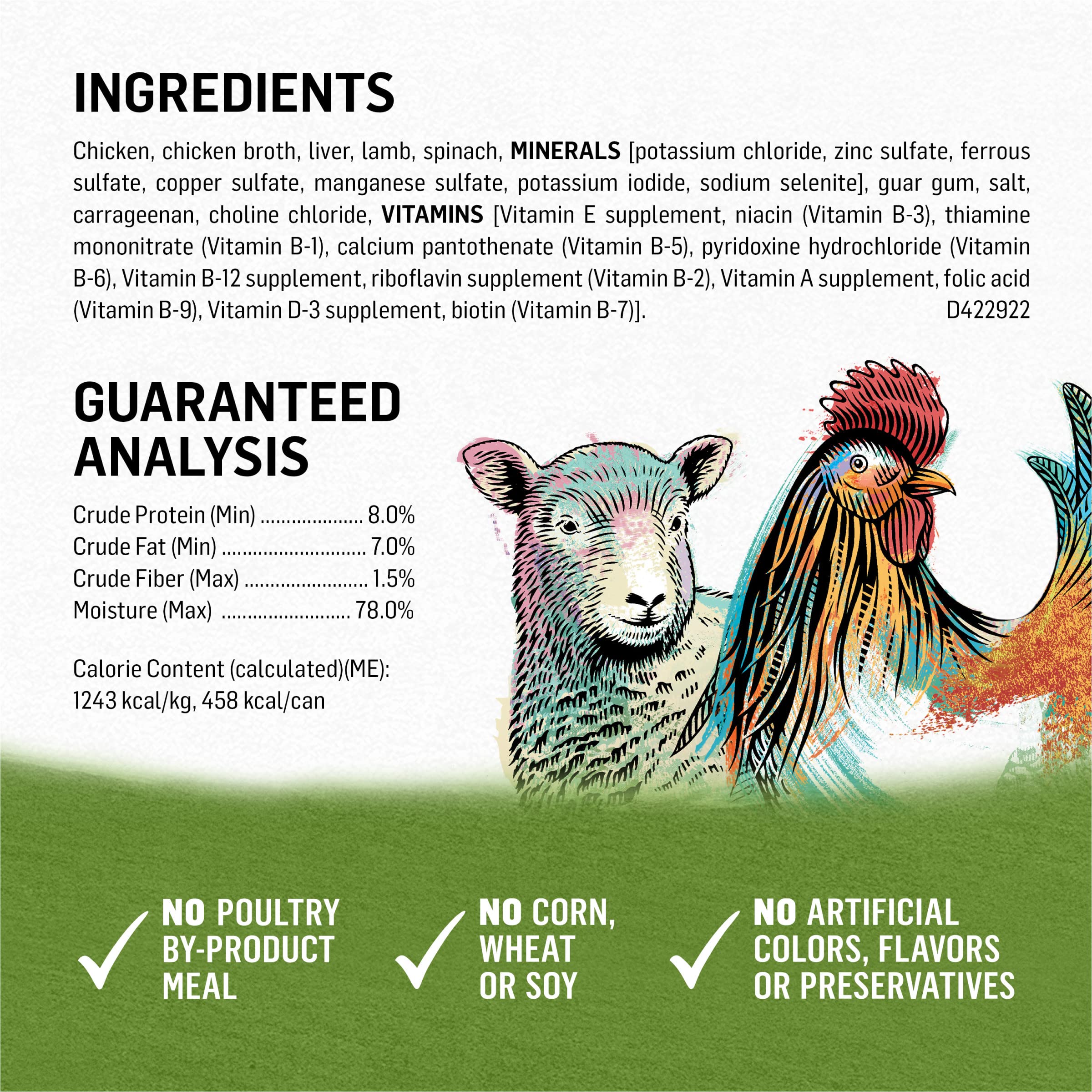 Purina Beyond Grain Free, Natural Pate Wet Dog Food, Grain Free Chicken, Lamb &amp; Spinach Recipe - (12) 13 oz. Cans