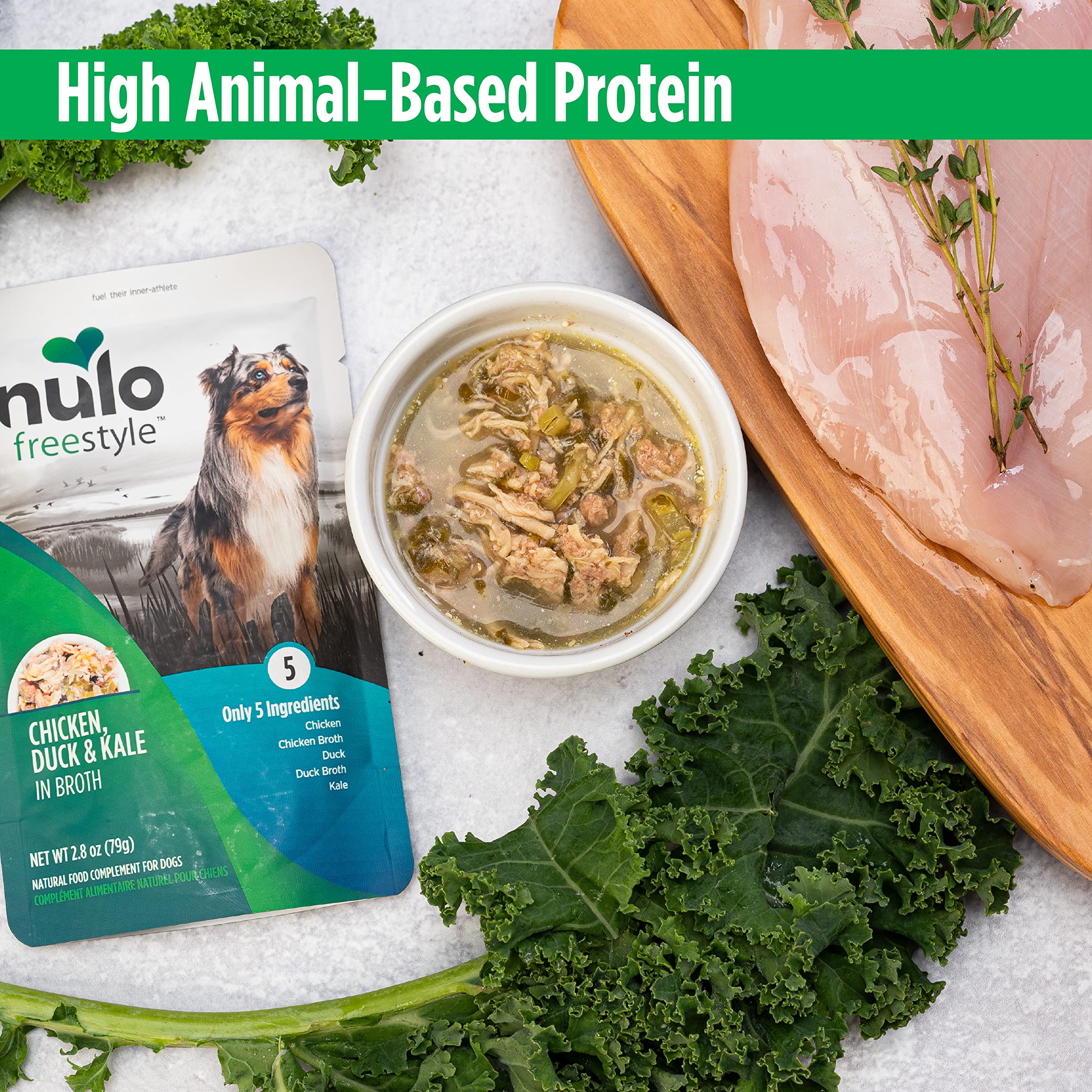 Nulo Freestyle Puppy & Dog Wet Dog Food Topper, Premium All Natural Grain-Free, Real Meat Dog Food Topper with High Animal-Based