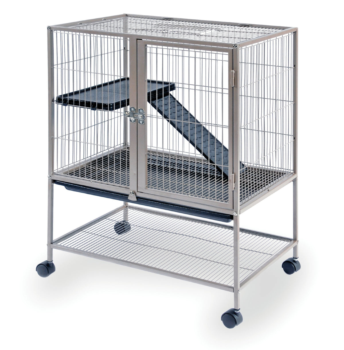 Prevue Frisky Ferret Cage with Stand 486 Coco Brown, 25 x 17.125 x 34 IN