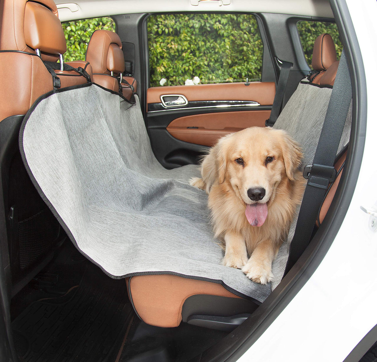 Grey Universal Waterproof Hammock Back Seat Cover By Majestic Pet Products