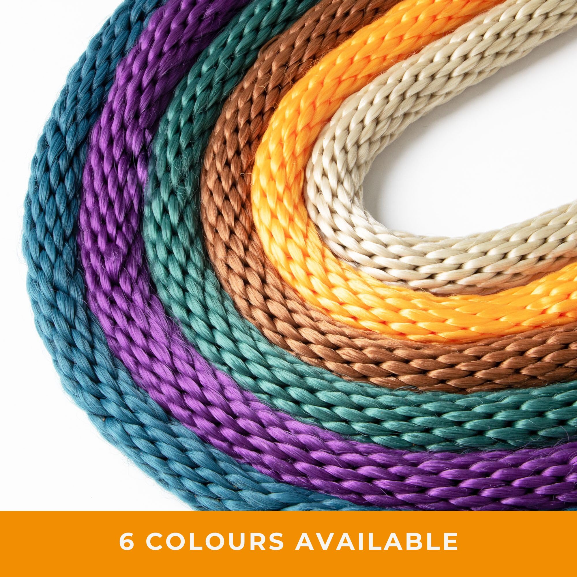 Dog & Field Lux Woven Slip Leash - Hunter. 4Ft Slip Leash For Dogs, Soft Braided Rope Dog Lead With Brass Fittings & Leather Bin