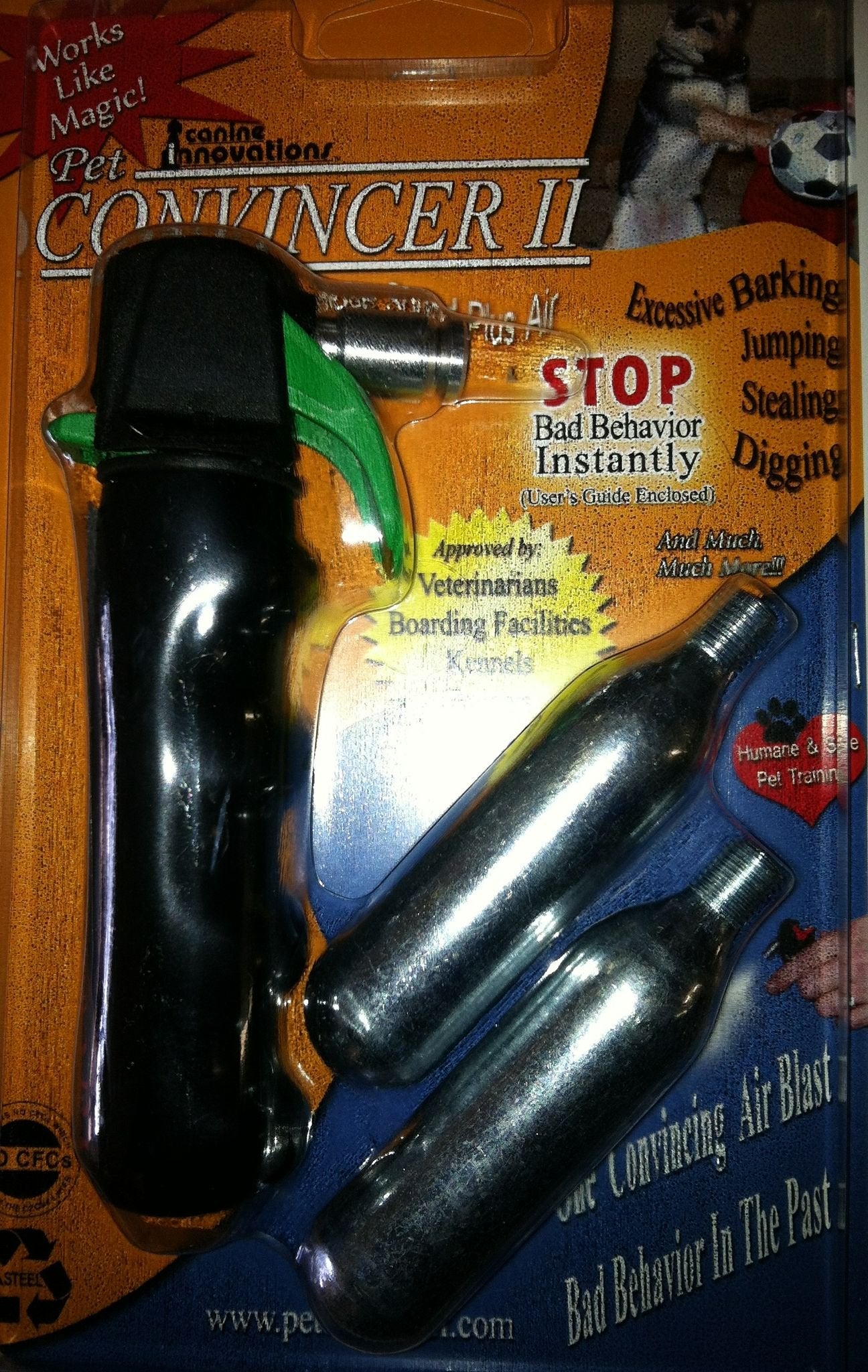 PET CONVINCER 2: 3 Technologies in 1 Device:Unique Sound Tuned Acoustic Frequency Direct Air Blast -Stop Unwanted Bad Dog Behavi