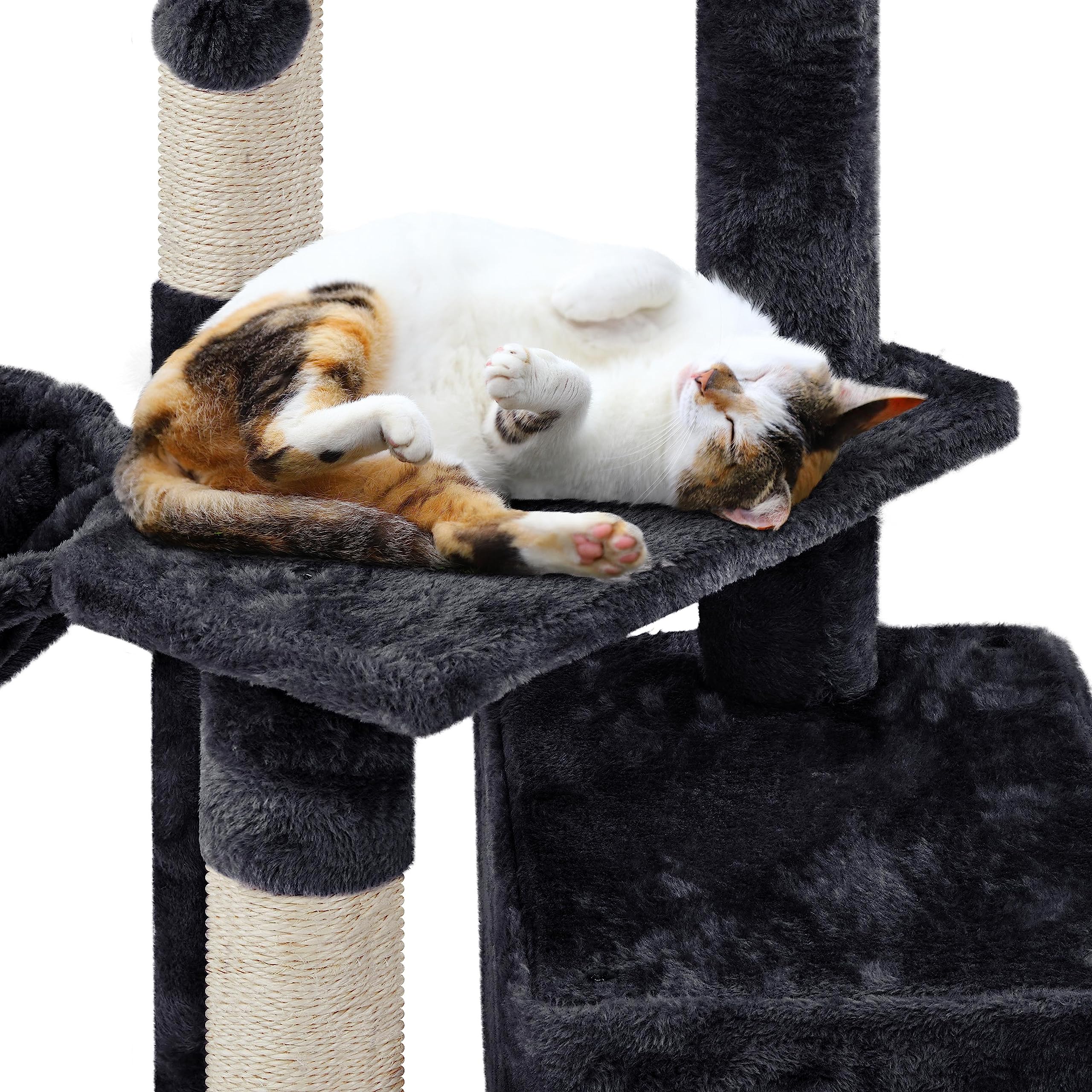 Yaheetech Cat Tree For Indoor Cats, 34In Cat Tower Cat Condo, Cat Furniture Activity Center Cat Bed Furniture W/Dangling Ball For Indoor Cat Kittens