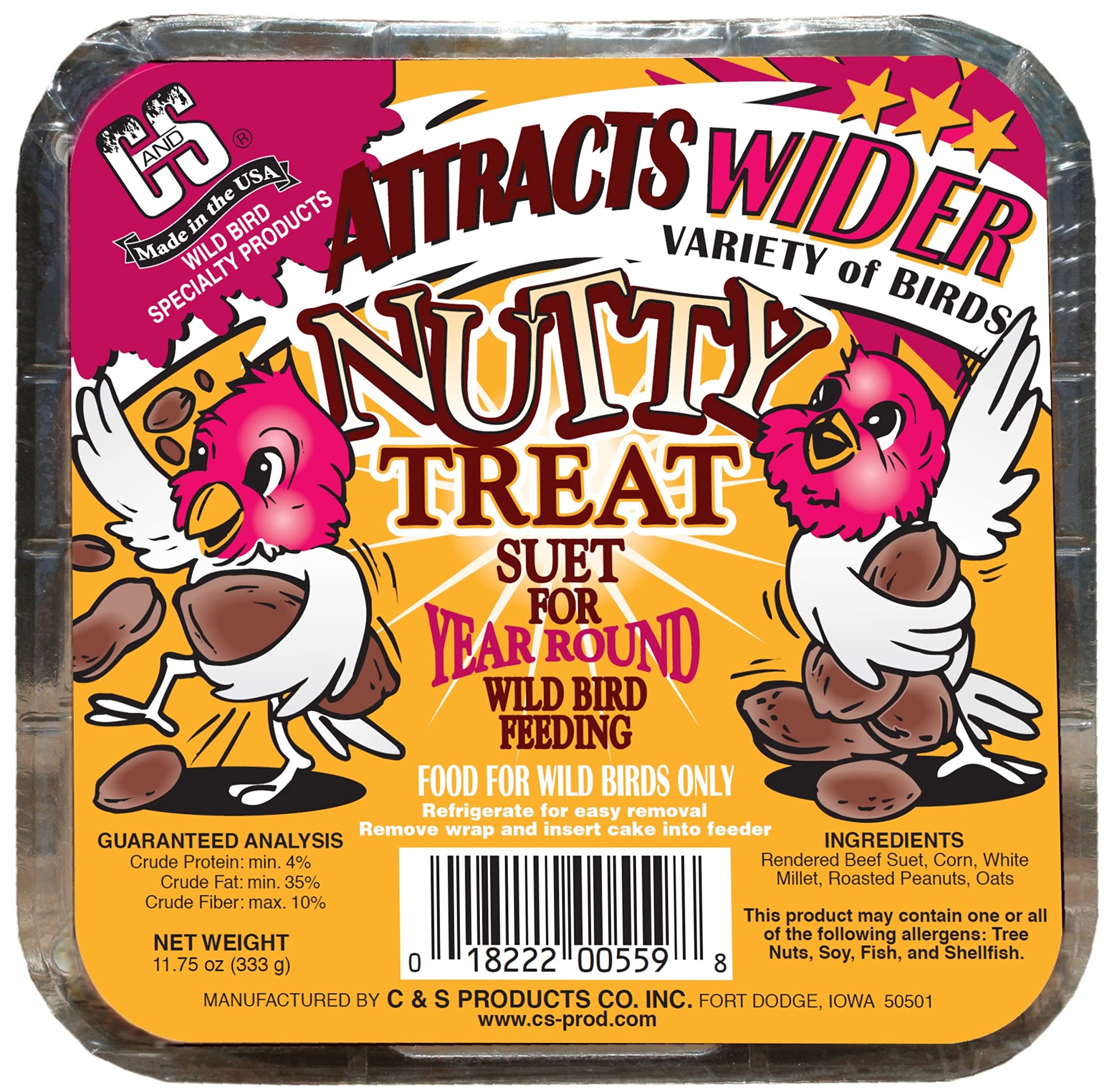 C&S Nutty Treat 11.75 Ounces, 12 Pack