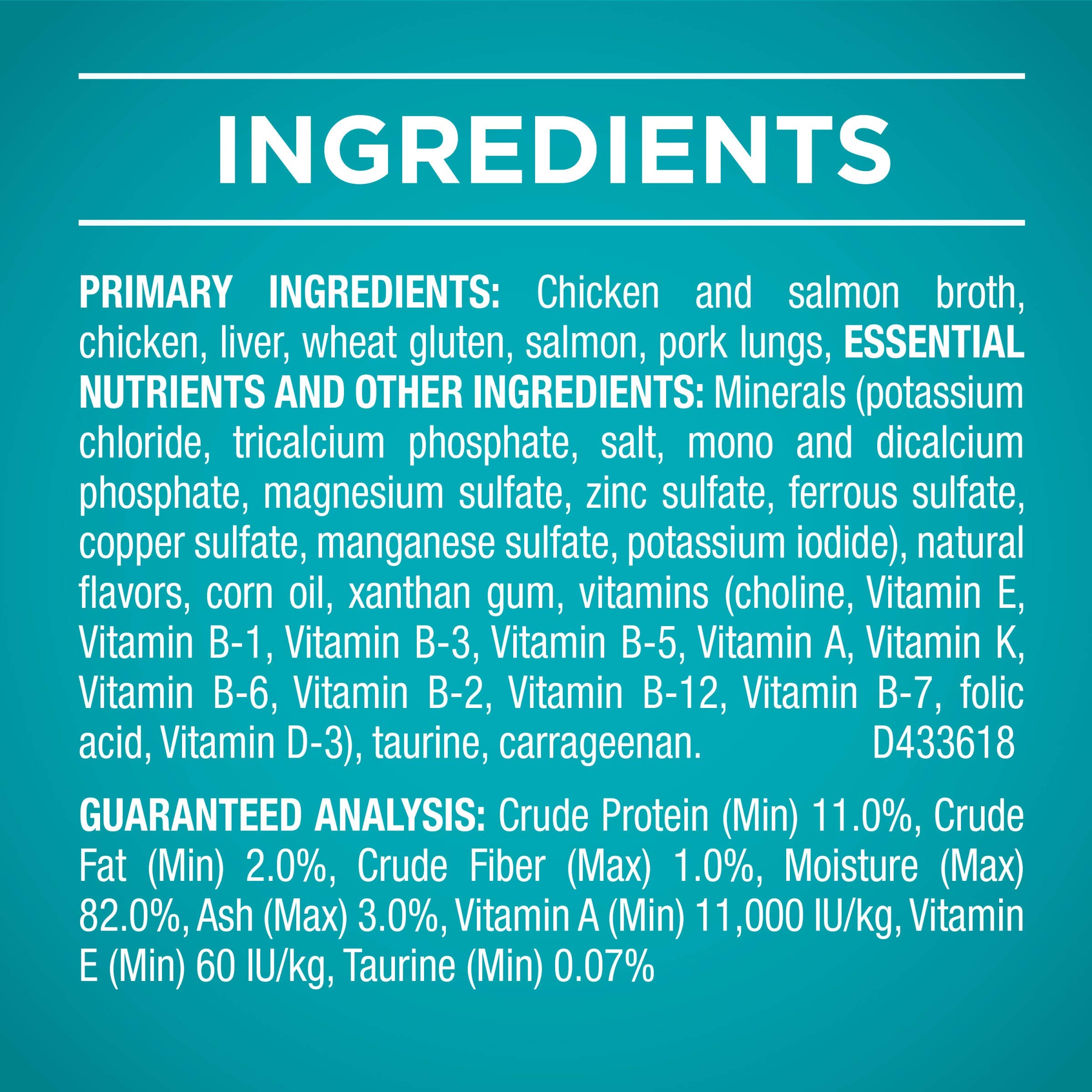 Purina ONE Natural, High Protein Cat Food, Chicken and Salmon Recipe in Sauce - (Pack of 24) 3 oz. Pull-Top Cans