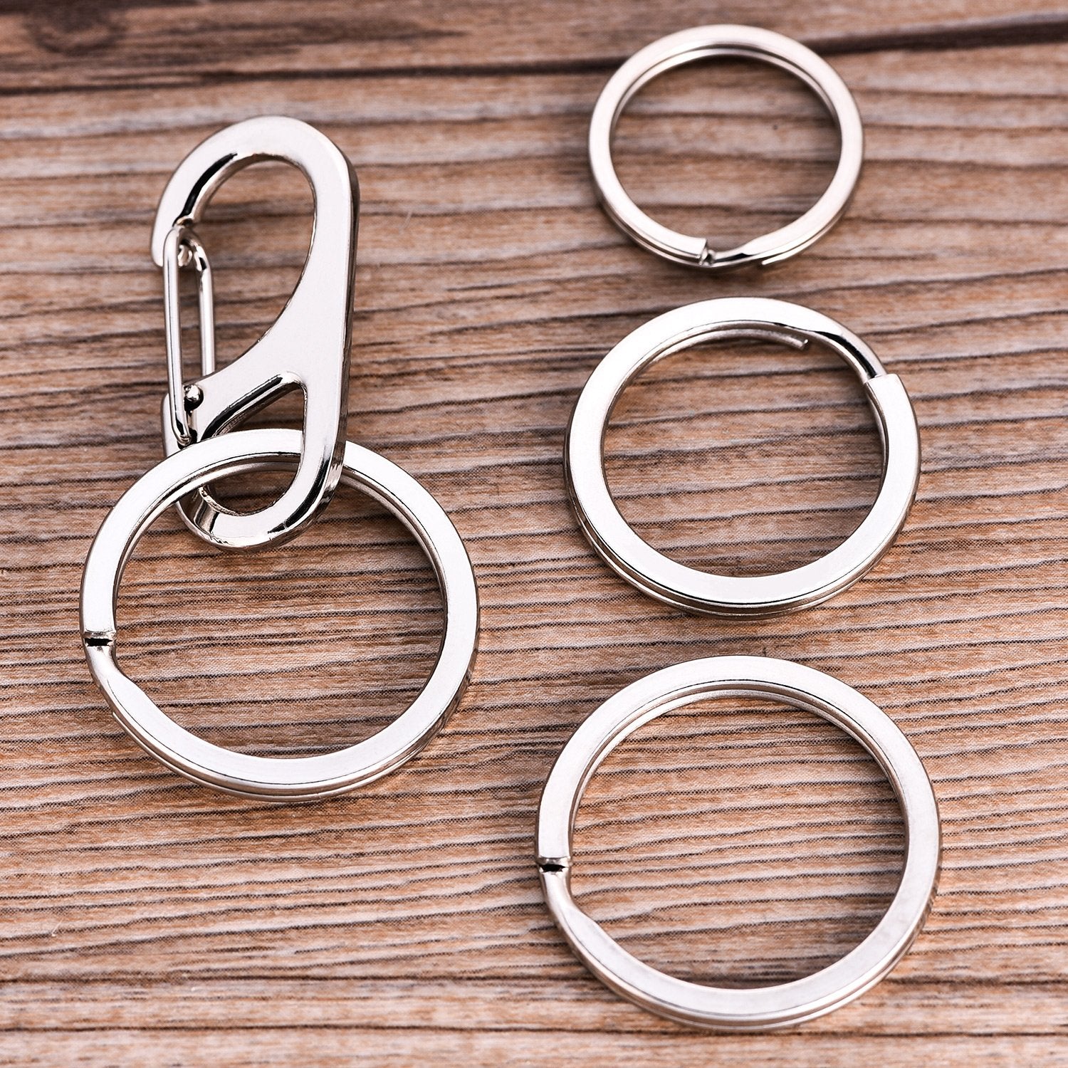 Jovitec 3 Sets Dog Tag Clip Id Tag With Rings Holder For Dogs And Cats Collars Harnesses