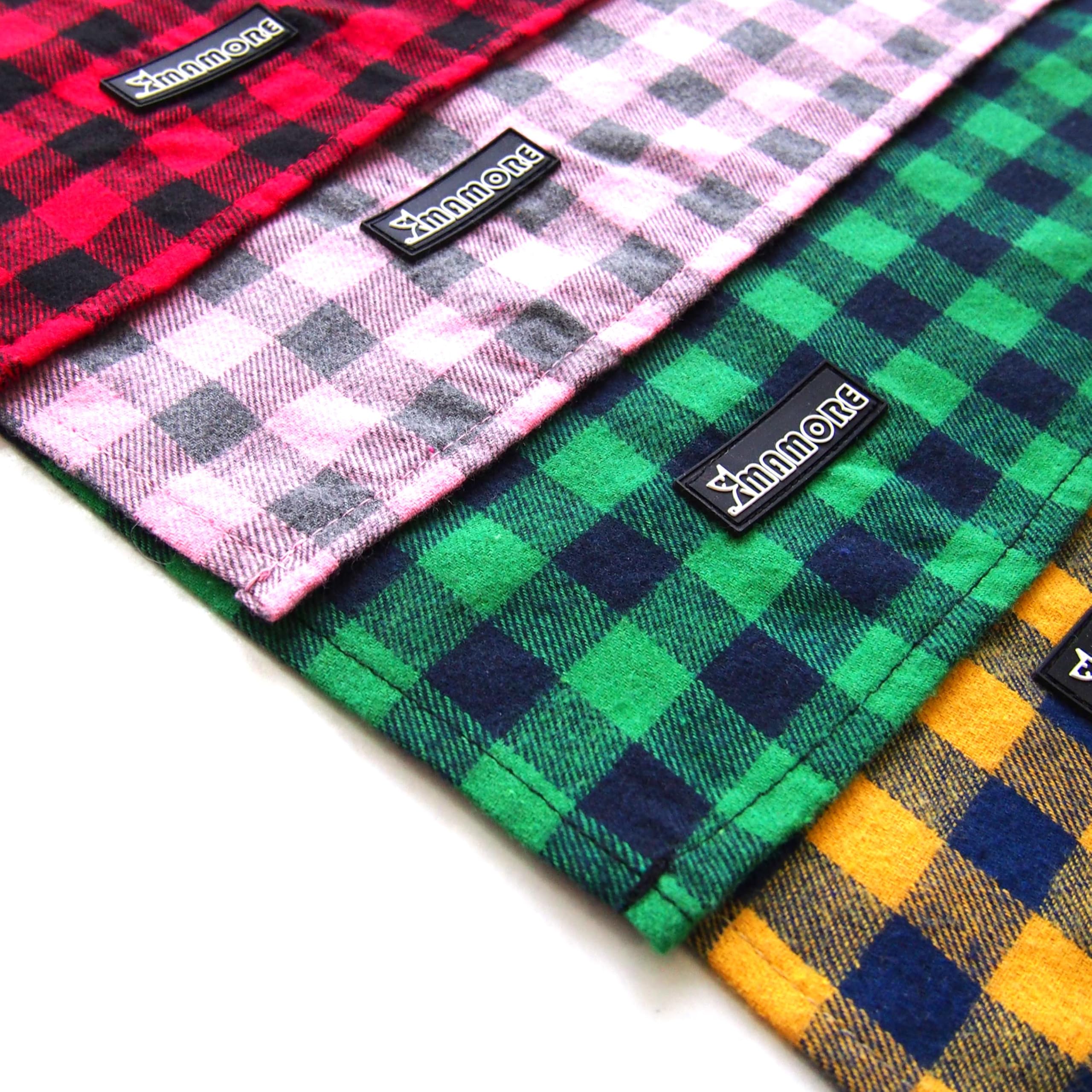 Adjustable Plaid Dog Bandanas,1Pc Soft Washable Cotton Triangle Bib Kerchief Scarfs For Small Medium Large Dogs And Cats(Square