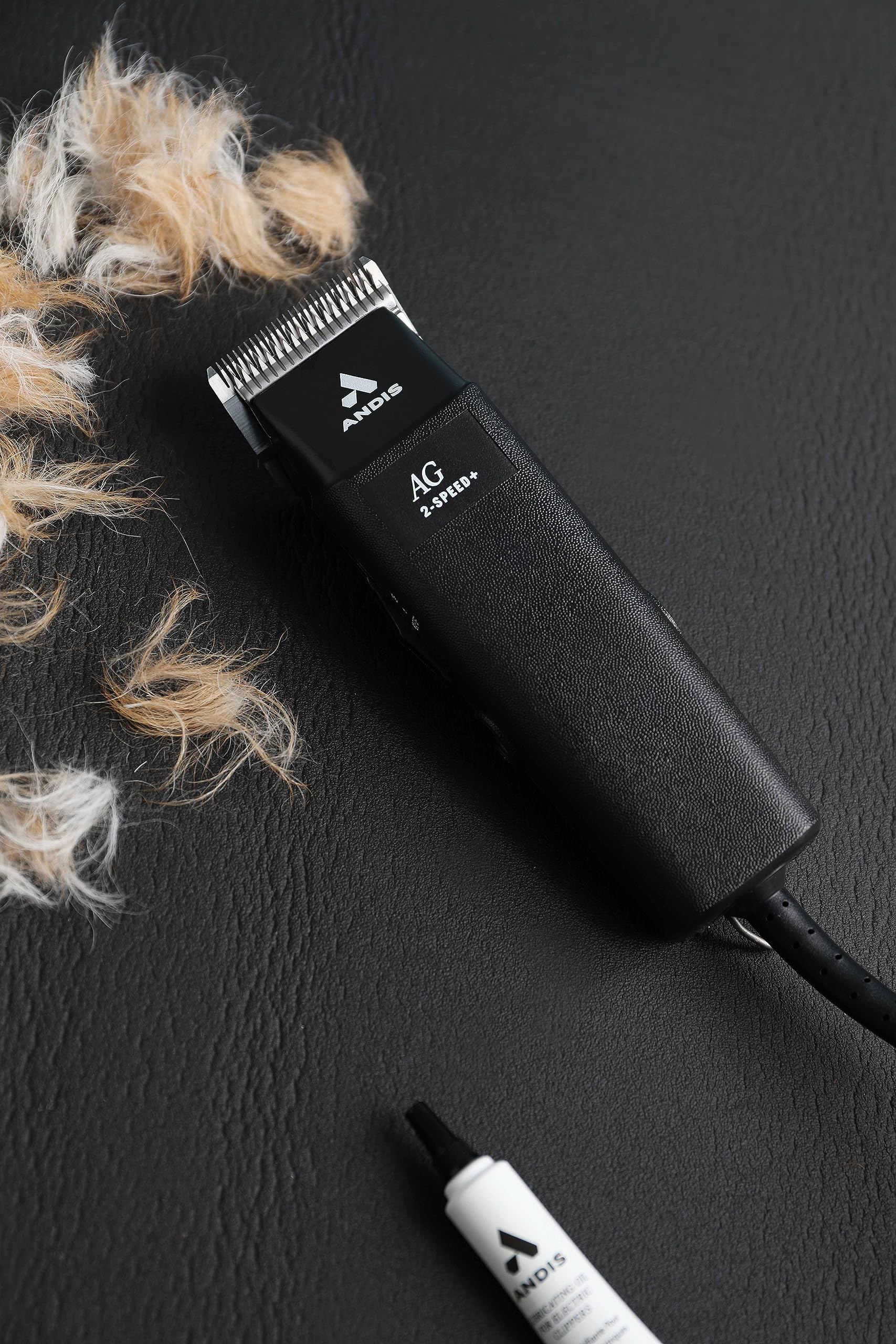 Andis 12845 Ultra-Light 2-Speed Detachable Blade Clipper for Dogs, Black, #10 Size, Professional-Grade Grooming Tool