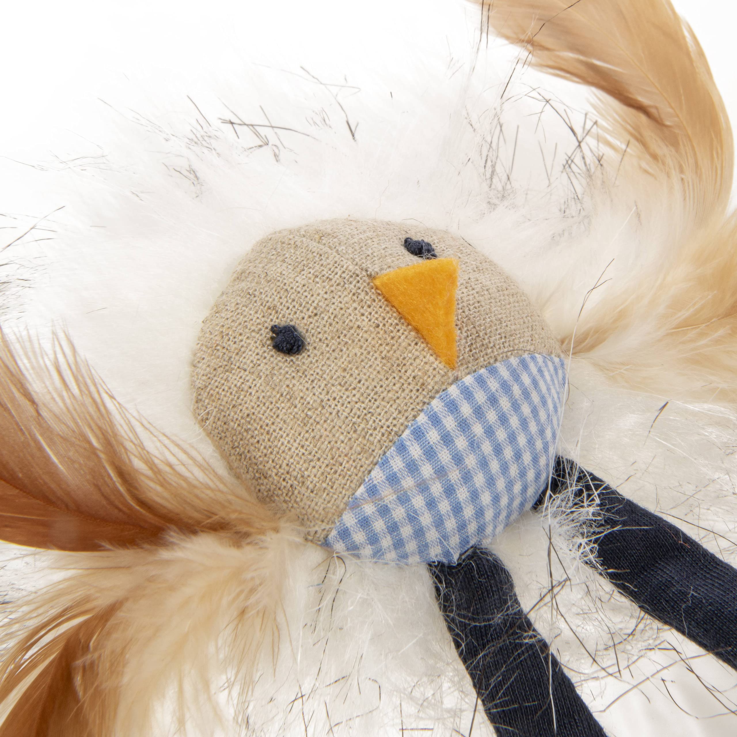 Petlinks Happynip Leggy Loon Feather Cat Toy, Contains Silvervine & Catnip - Tan/Blue, One Size