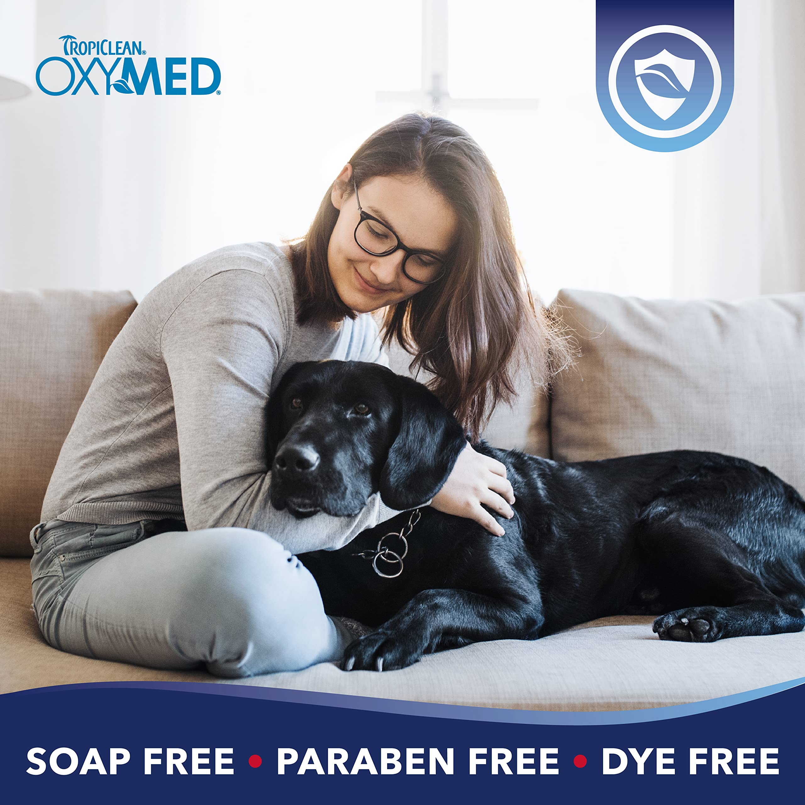 TropiClean OxyMed Dog Paw Balm, Moisturizing & Healing Dog Lotion for Dry Paws & Noses, Soothes Itchy Skin with Shea Butter and