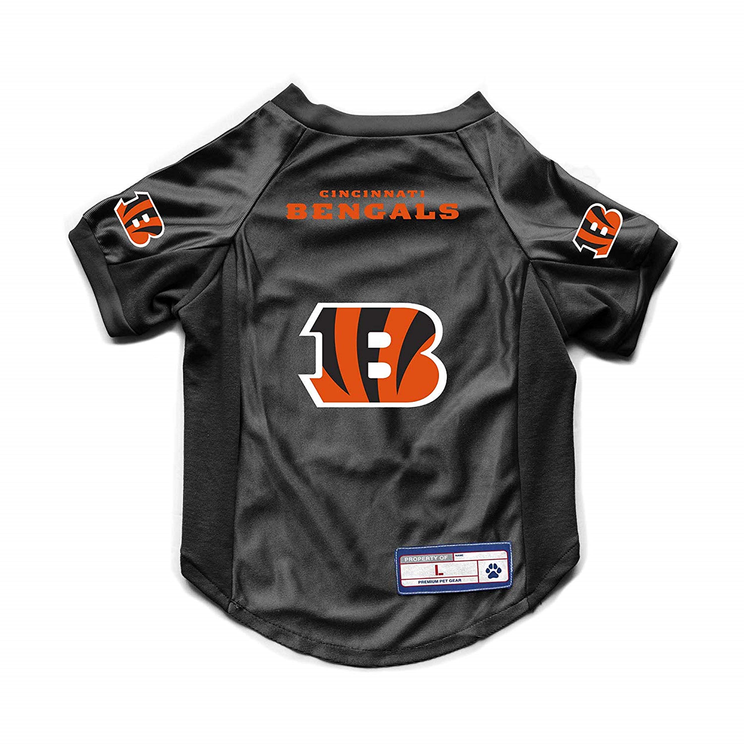 Littlearth Nfl Cincinnati Bengals Stretch Pet Jersey, Team Color, X-Large